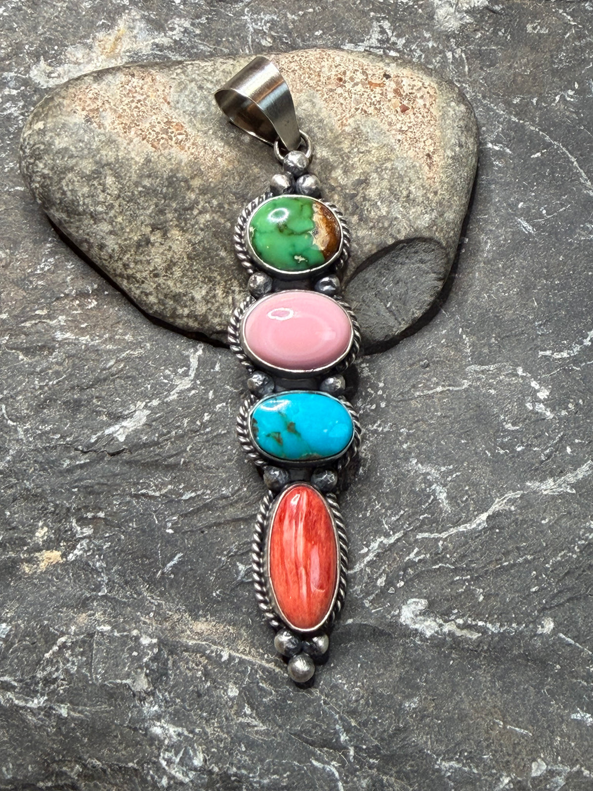 Jo P - 4 Multi Stone Pendant
