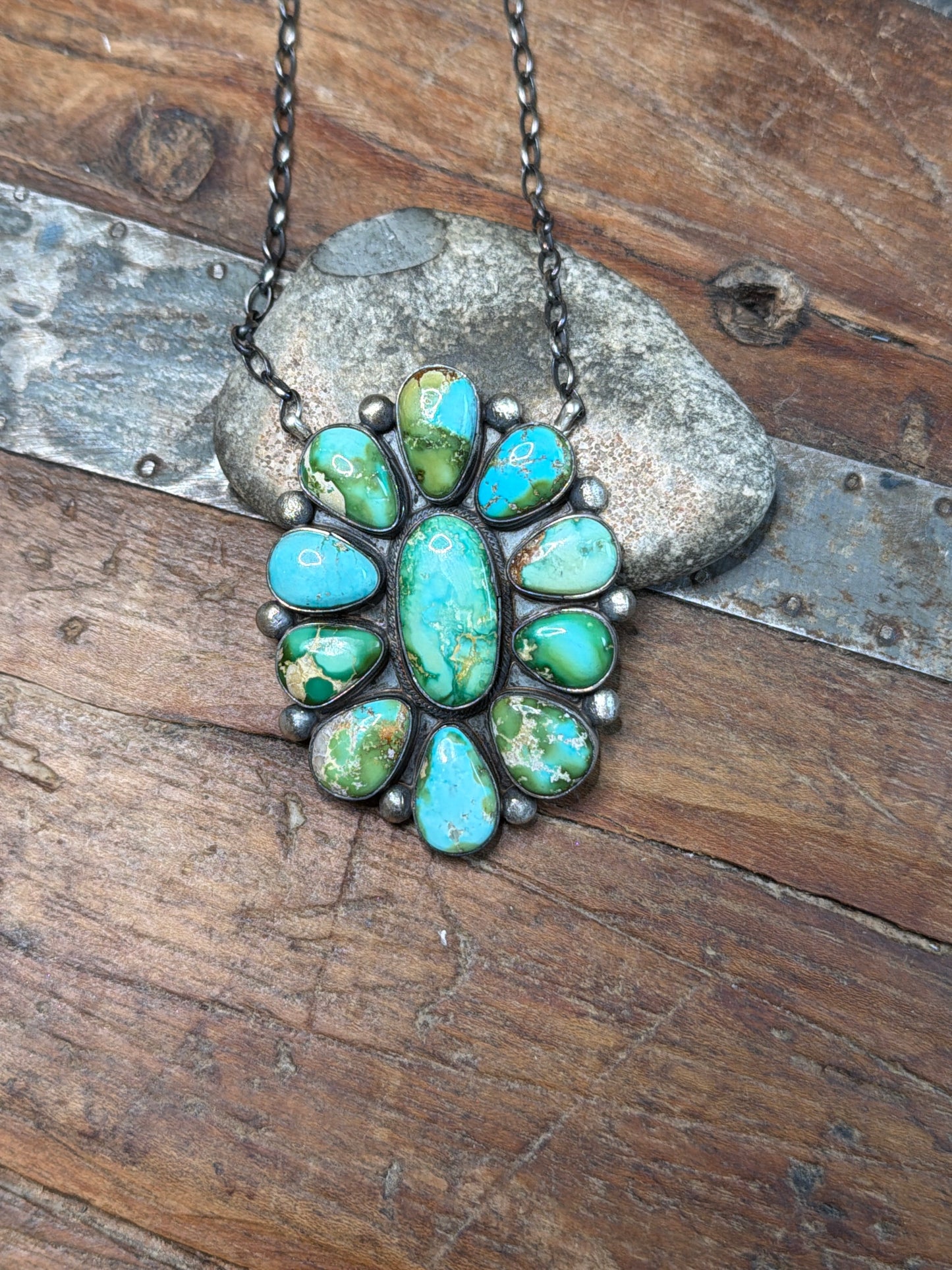Cfm Sonoran cluster necklace stamped 20 inch