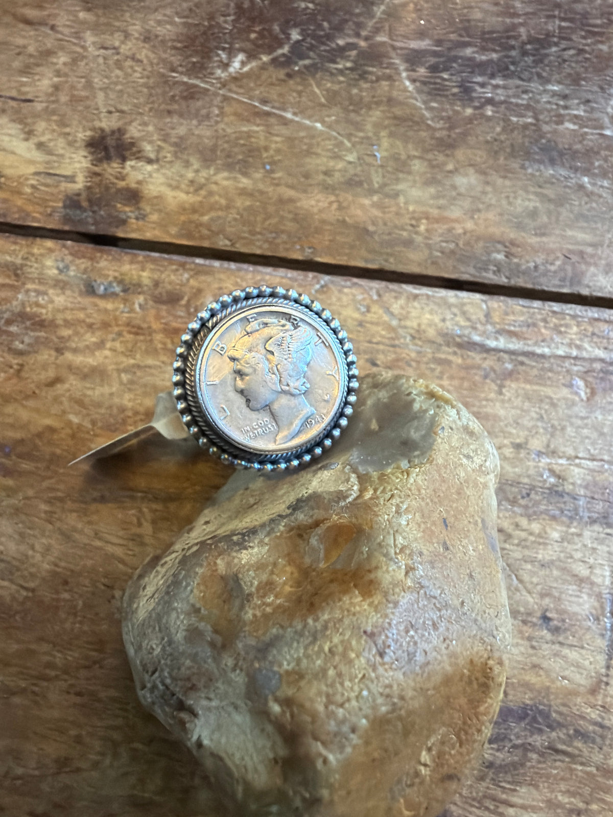 B2 honey coming ring adjustable stsmped