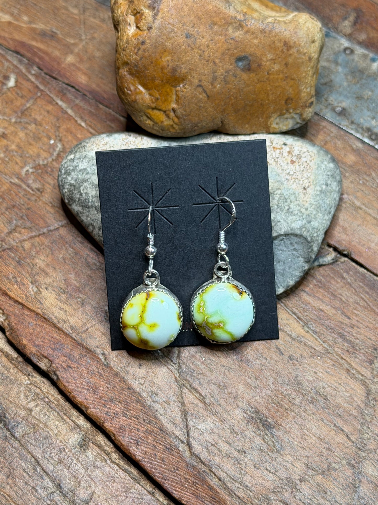 Nadine - Palomino Round Dangle Earrings