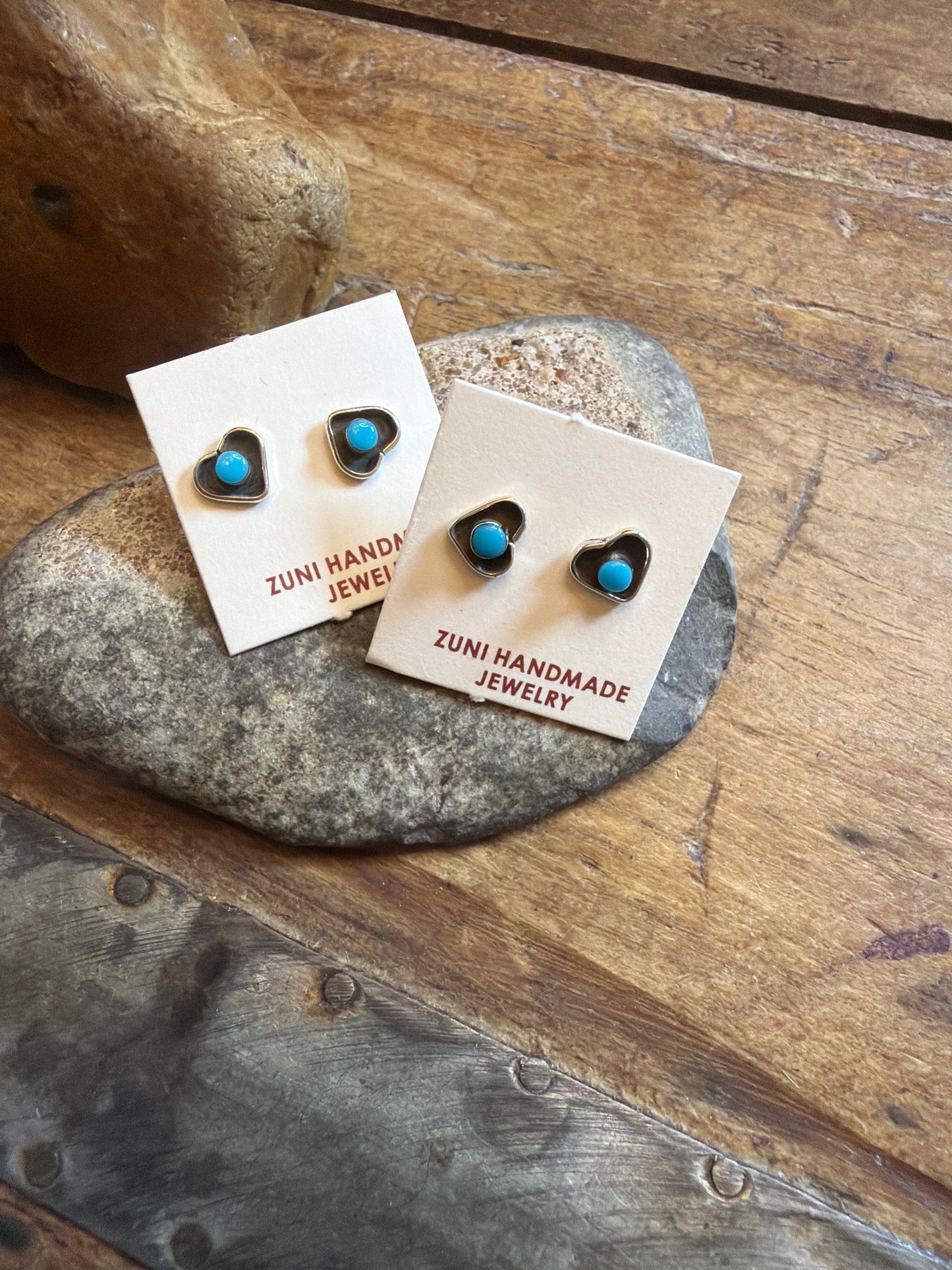 Karin two stud earrings, not stamped