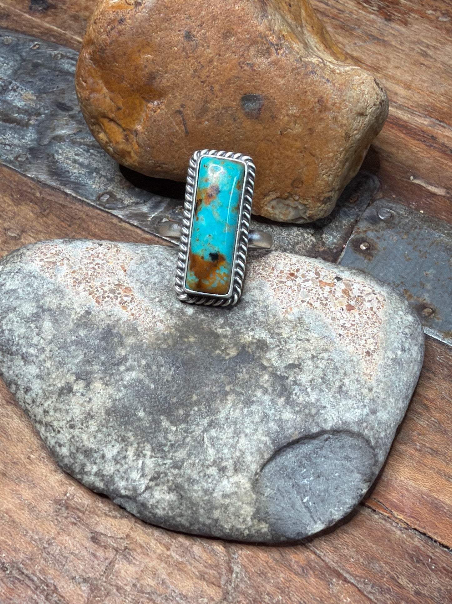 Laura turquoise adjustable ring