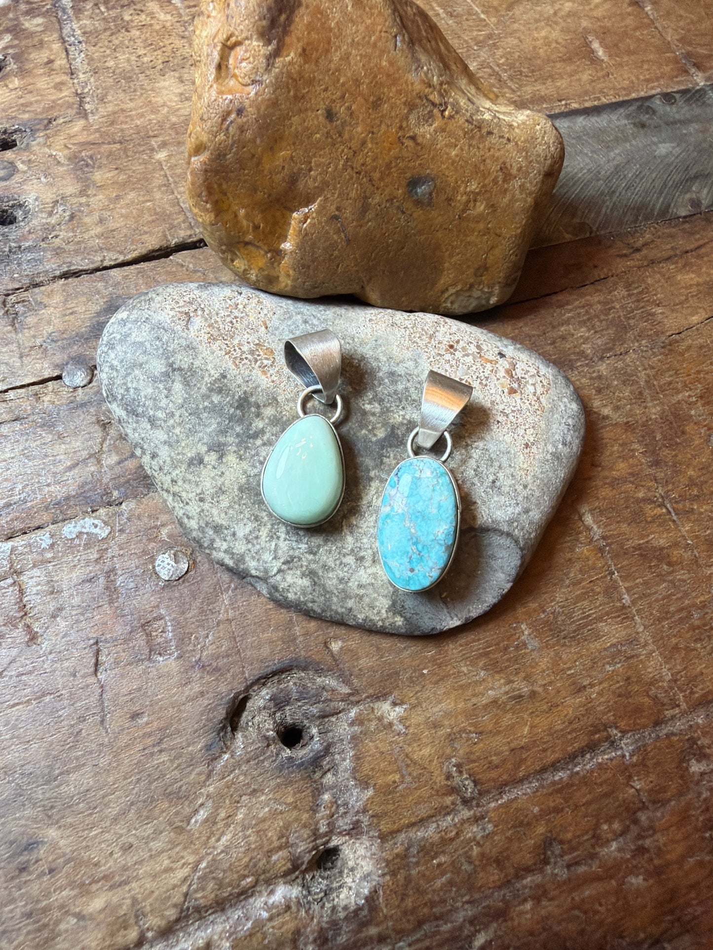 lauren-2 mini pendants stamped