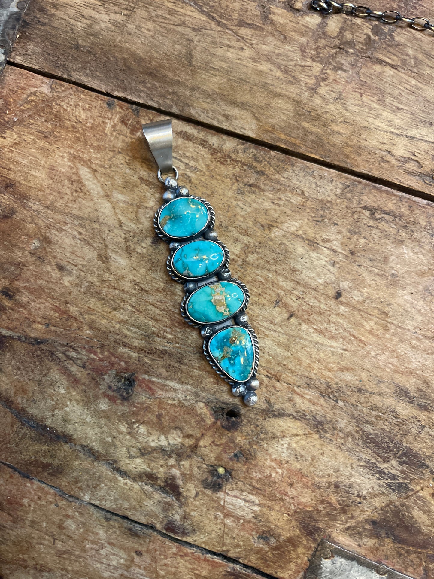 Audrey 4 stone pendant
