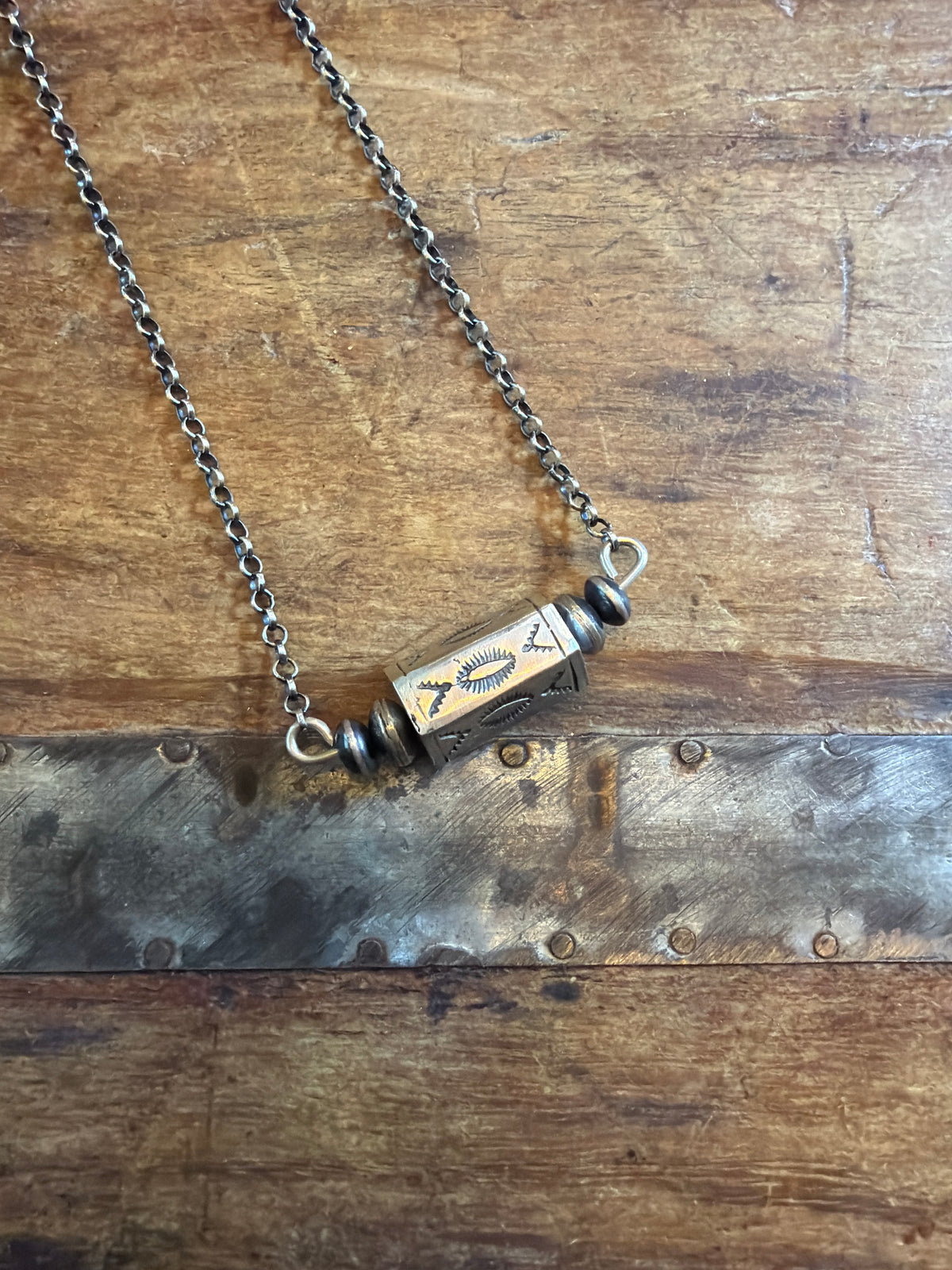 Deb silver stacking necklace 20.25