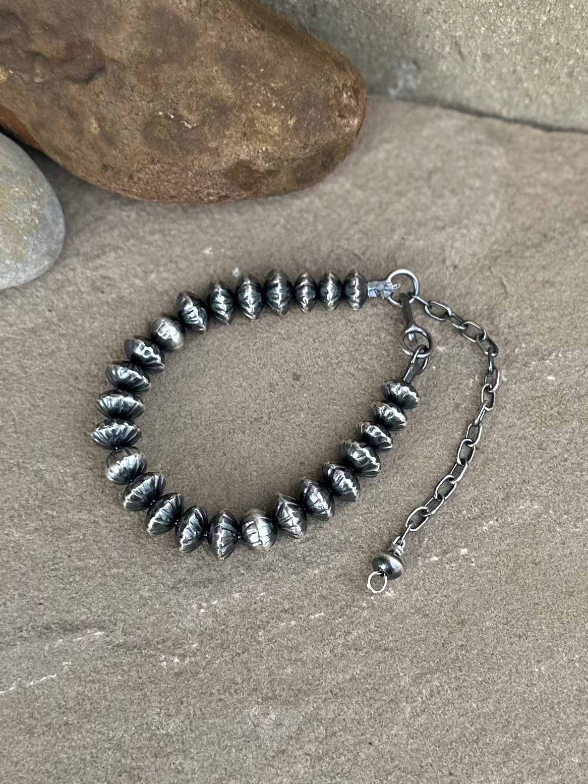 Handmade fluted bracelets (7 inch w/3 inch extender