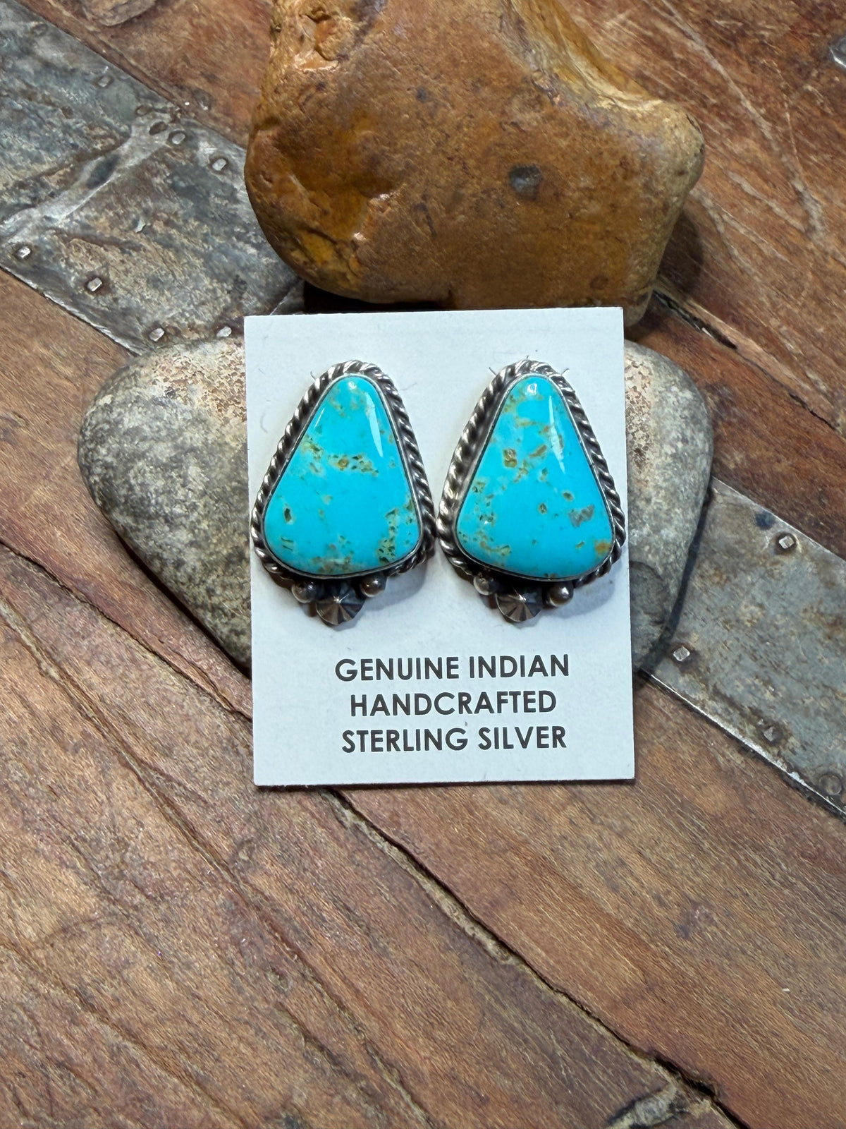Bebe Luv - Turquoise Stud Earrings