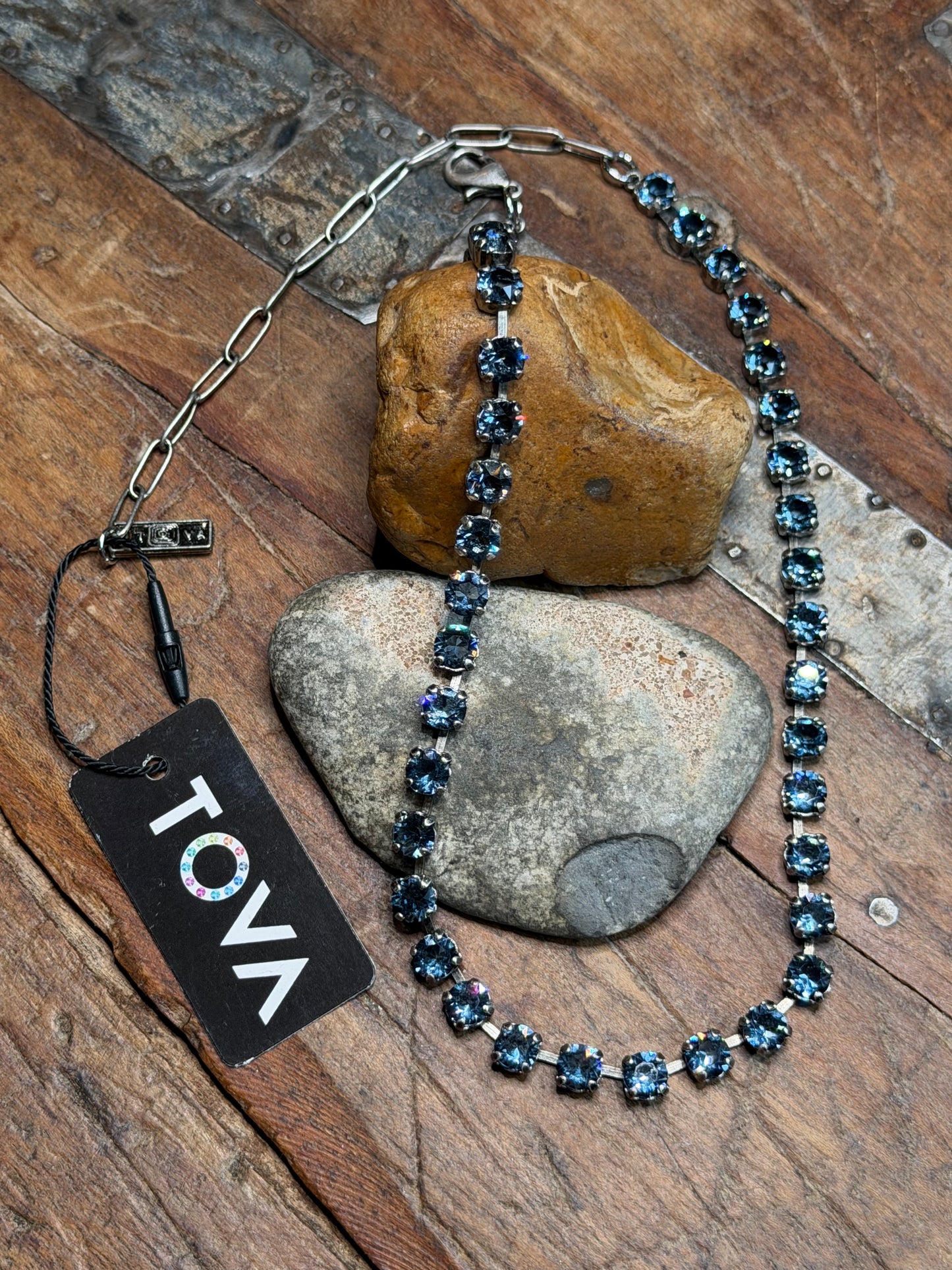 Christine - Blue Tova Sparkle Necklace