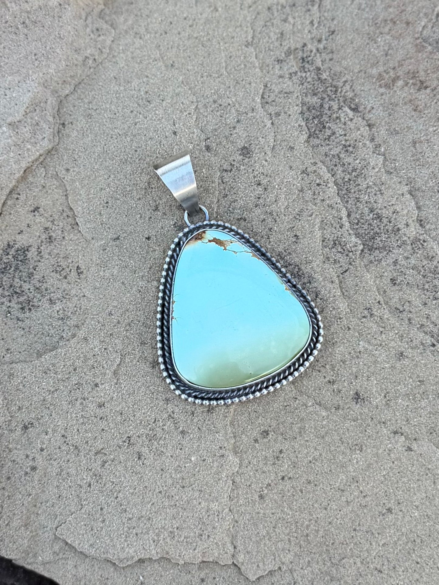 Connie - Large Turquoise Pendant