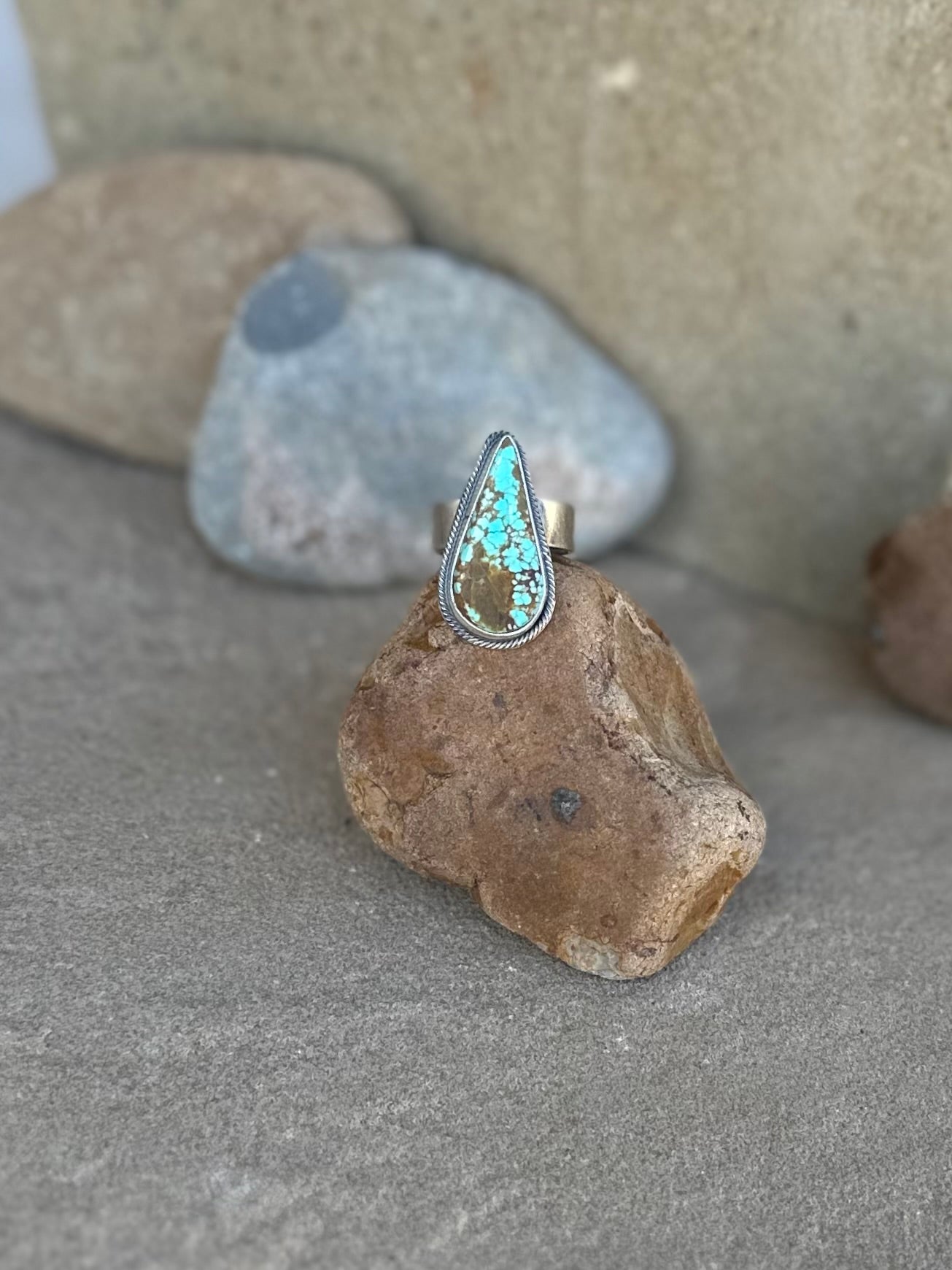 Antoinette Martinez, #8 Turquoise adjustable ring