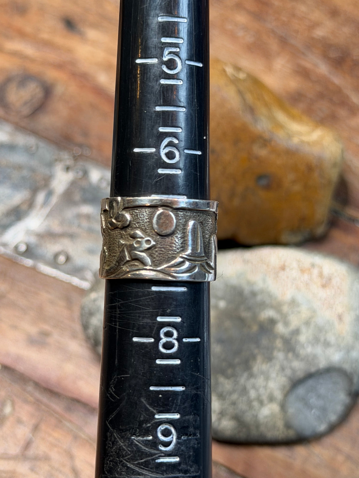 Jo P - Sterling Story Teller Ring - Size 7