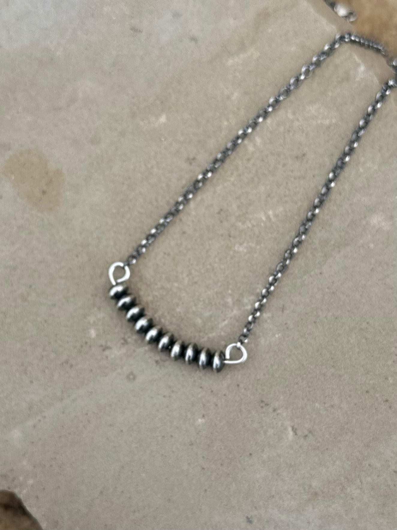 Sterling pearl necklace