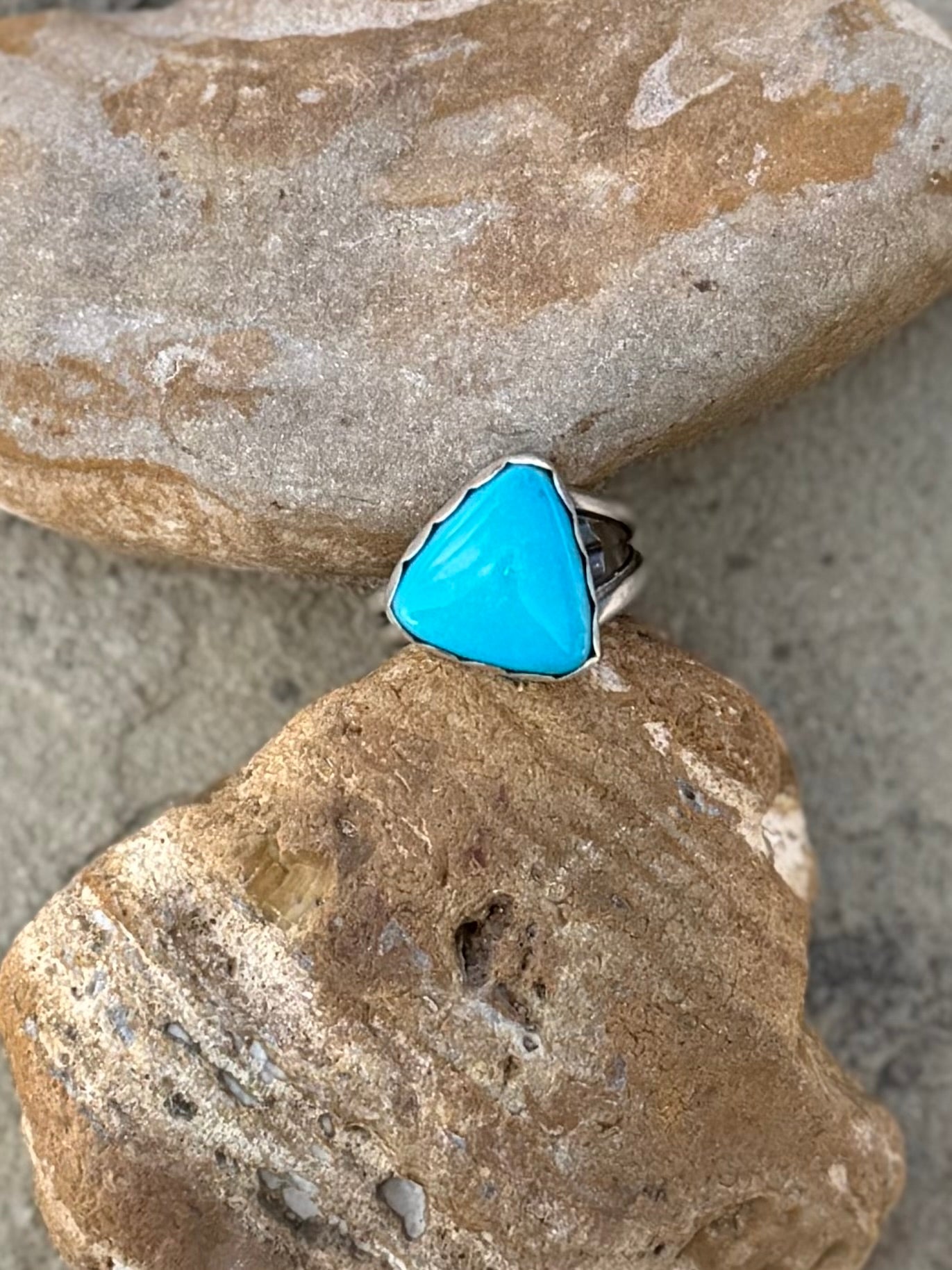 Adjustable ring, Kingman Turquoise