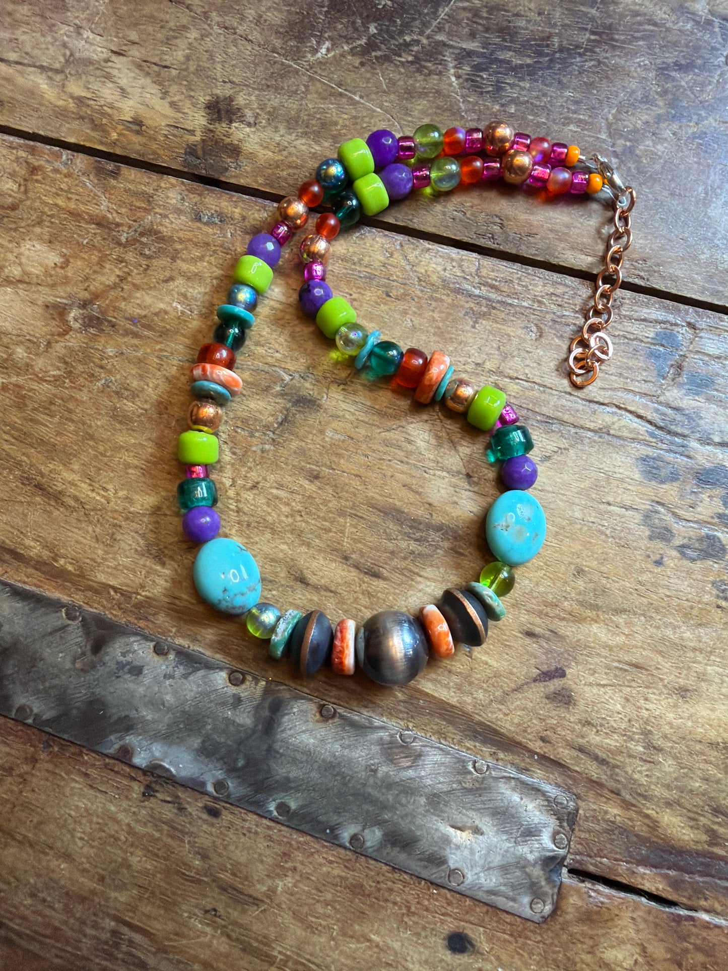 Allison carnival bead 17 5/8 to 20 inches