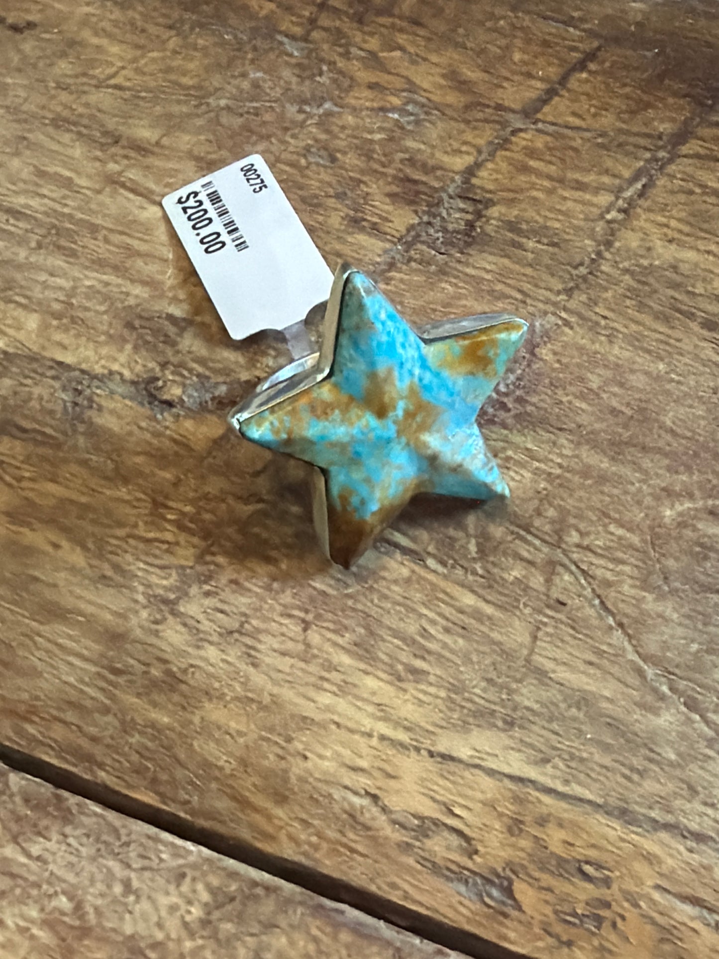 Kaylee adjustable star ring set to a 6