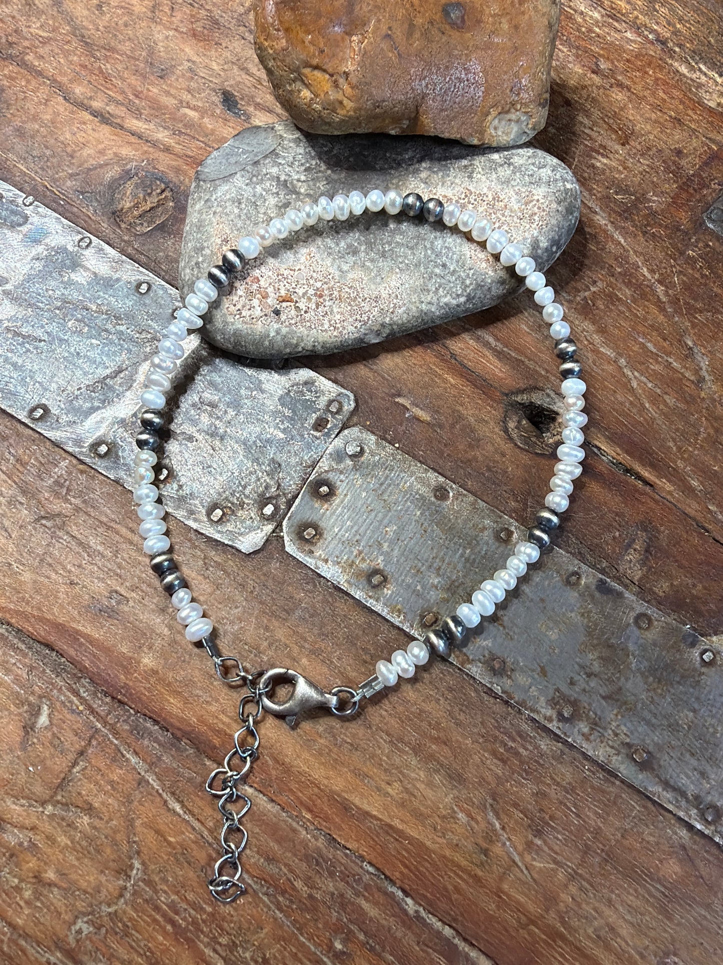 ashley-pearl anklet 9 3/8-11 3/8