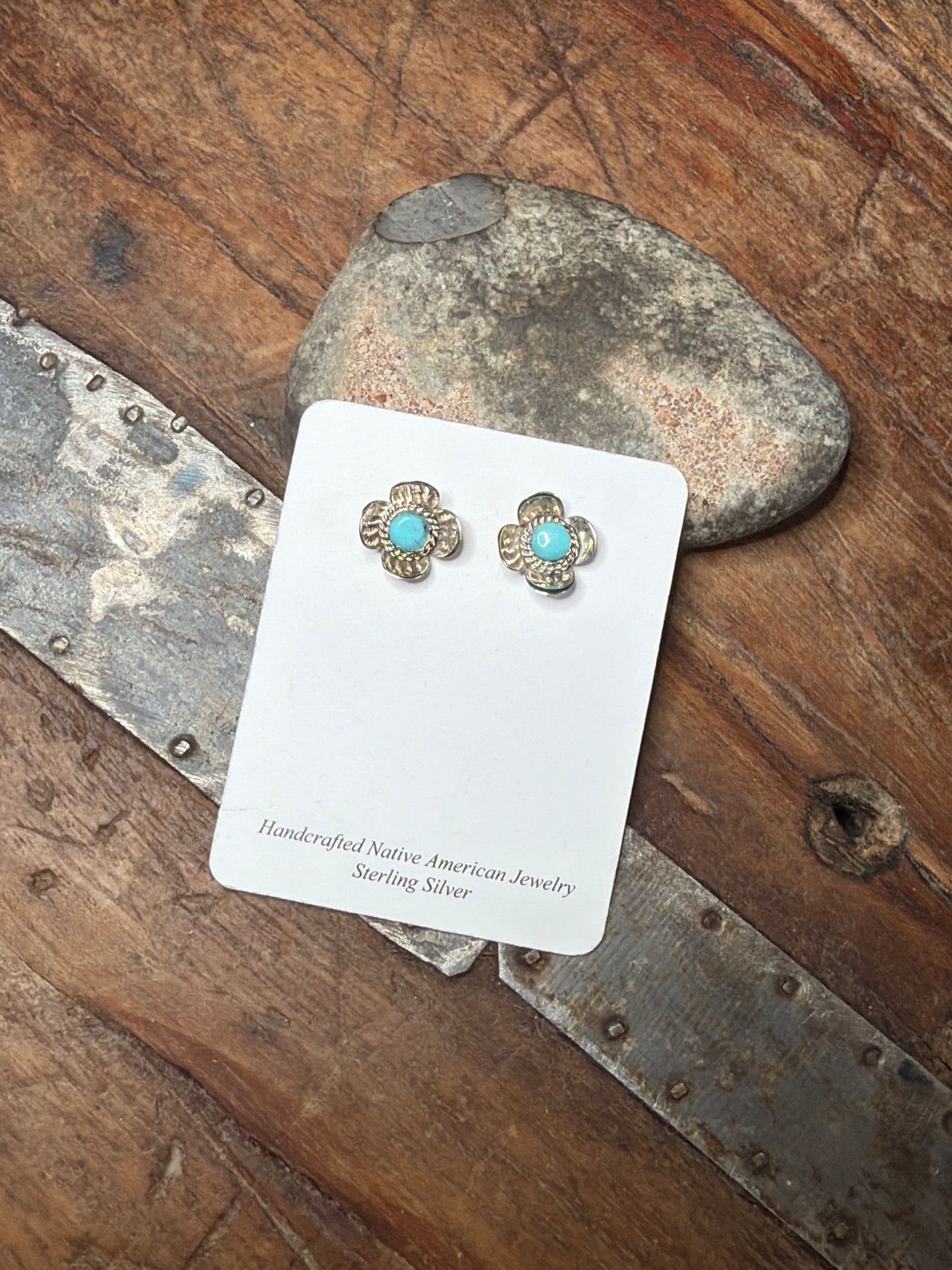 Kj turquoise Flower earring