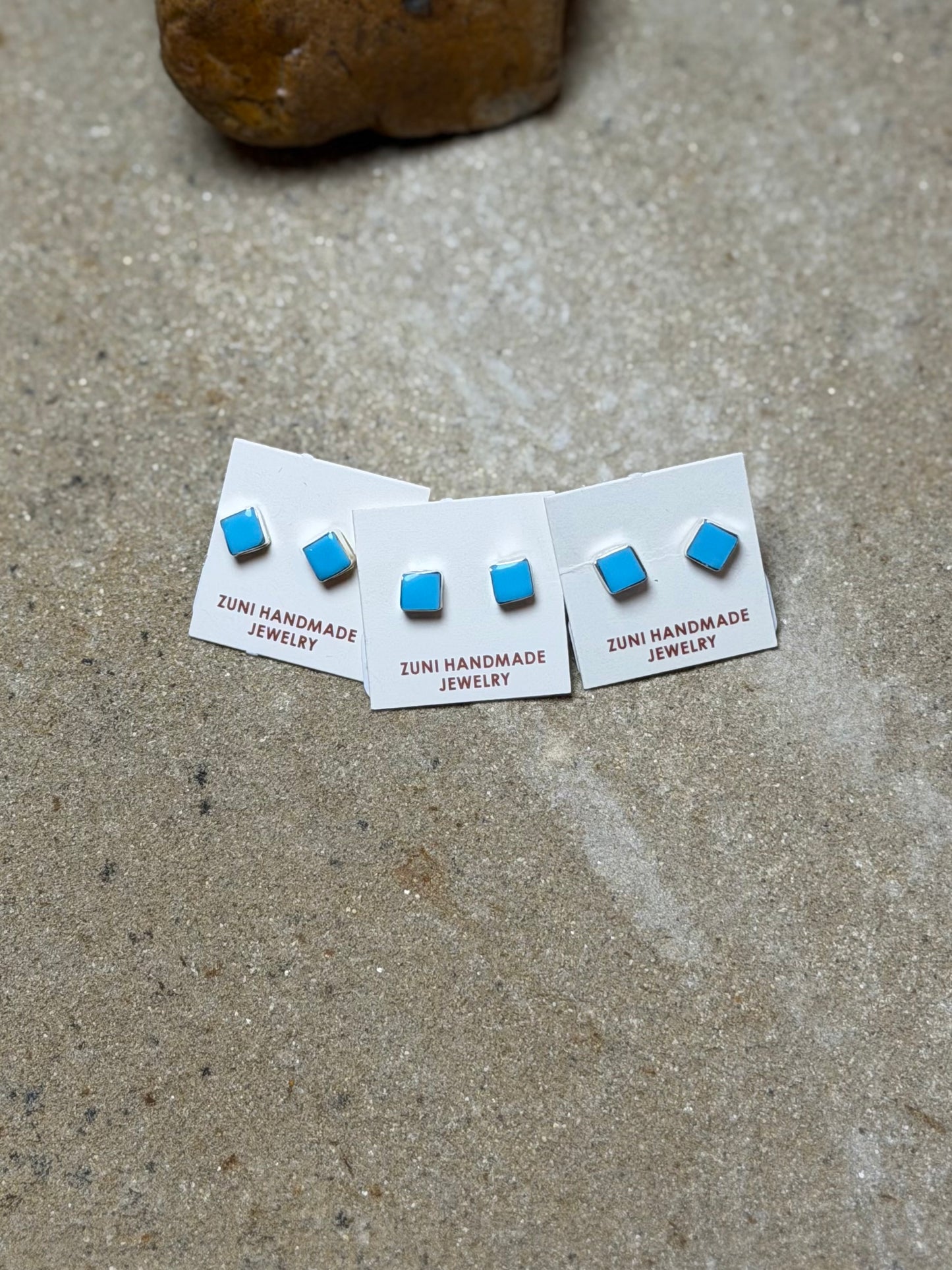 Angie Rosetta Turquoise stud earrings