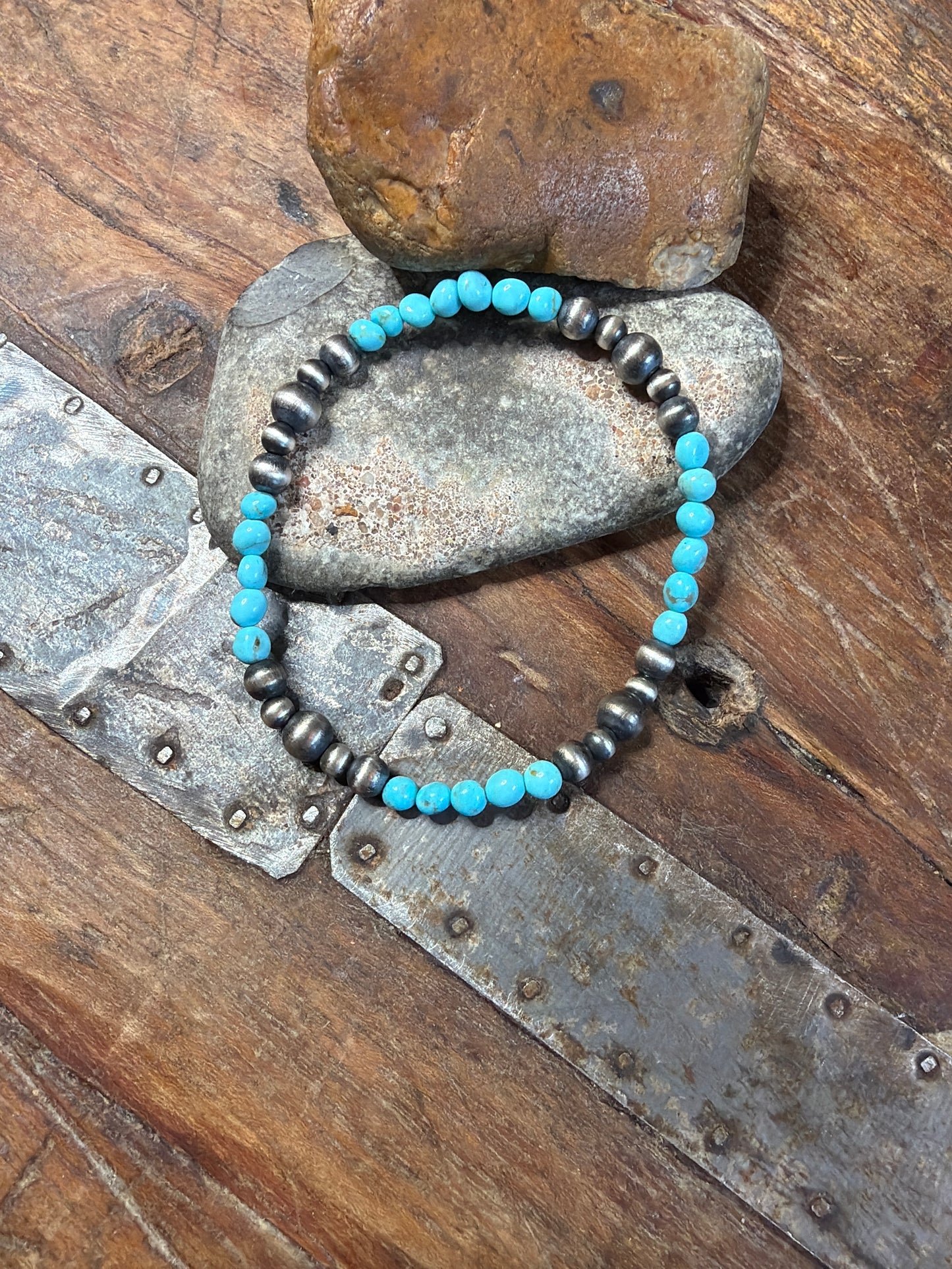 Lauryn-machine mace bead necklace