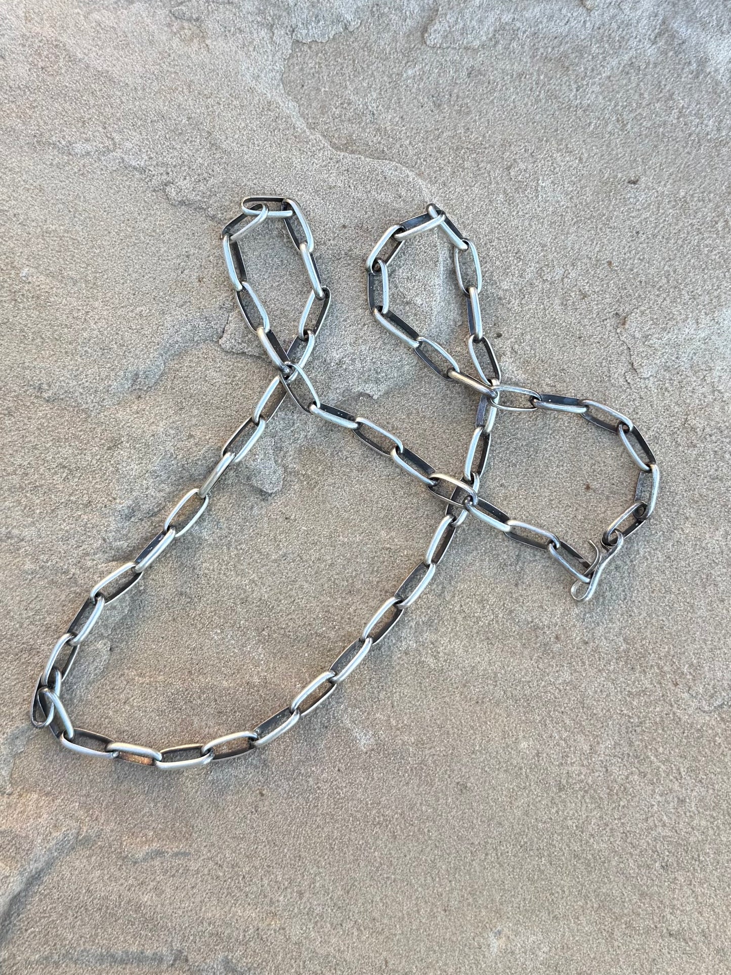 Paperclip chain 24 inches long