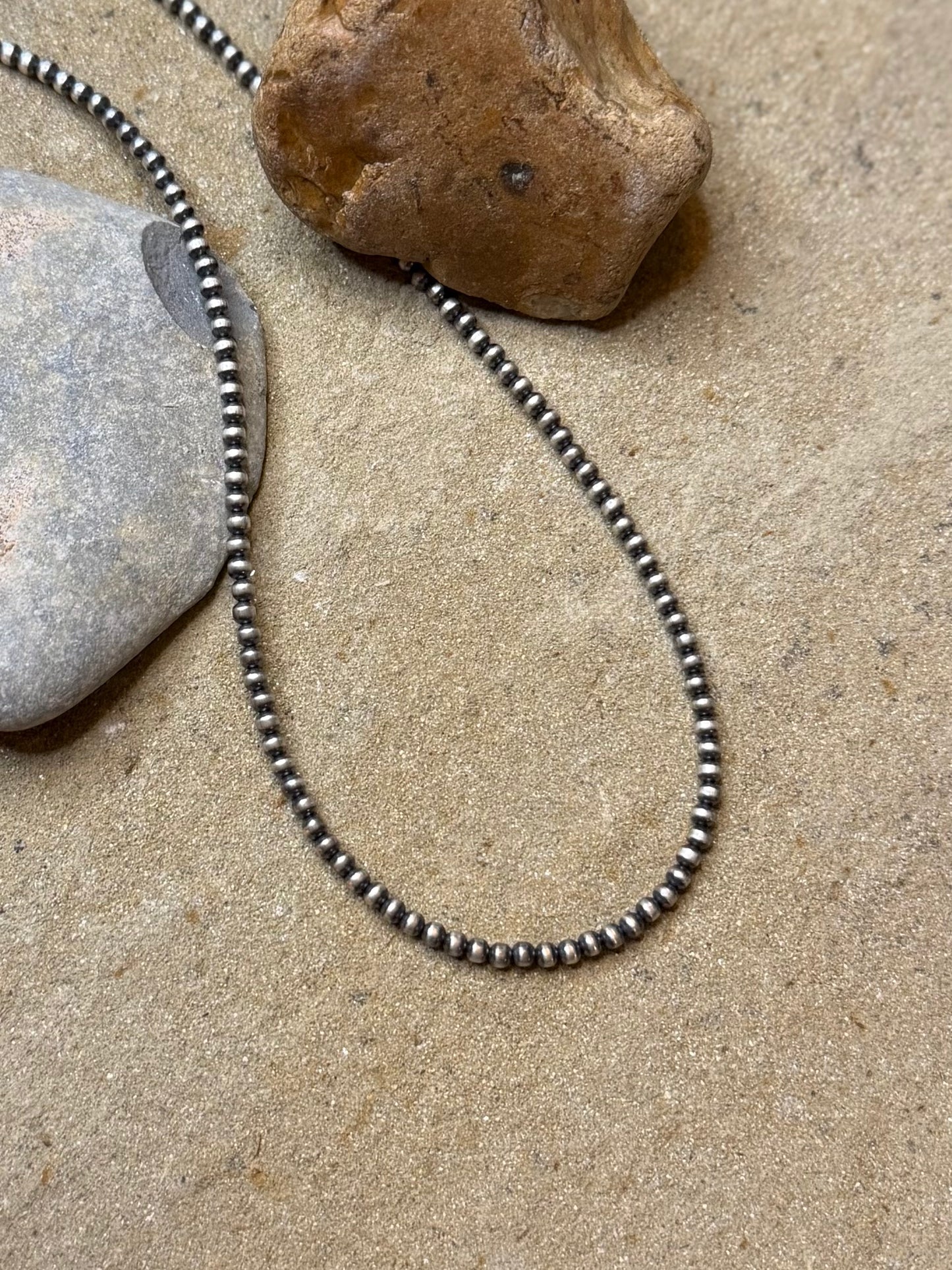 3 mm 18” with lobster closure machine made beads