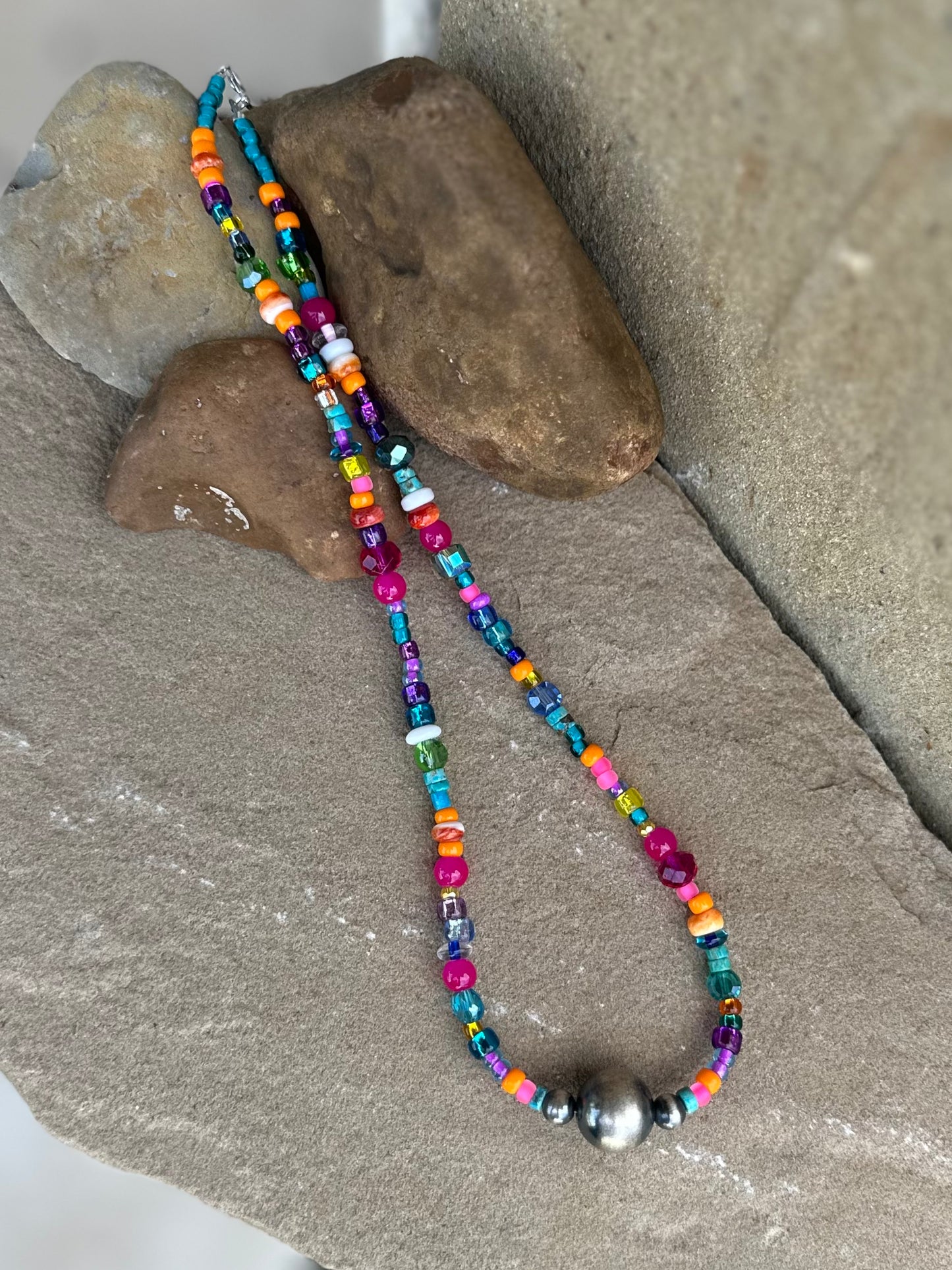Multi bead necklace