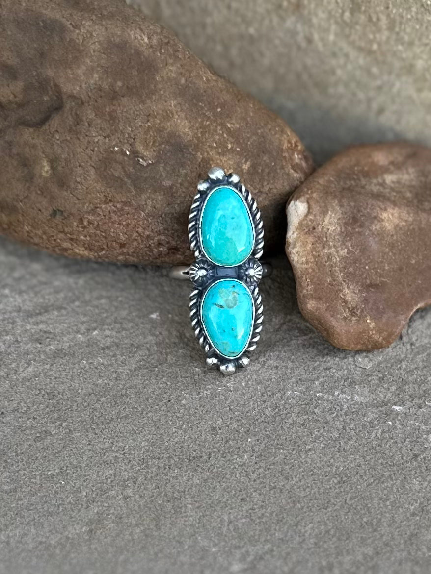 Turquoise Ring, size 8