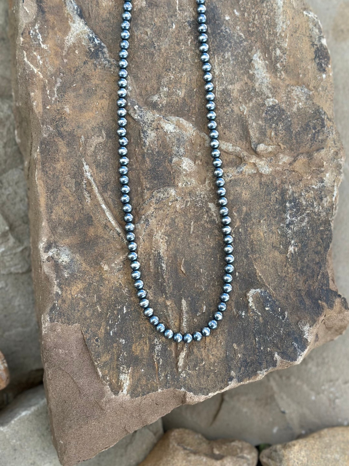 Sterling bead necklace