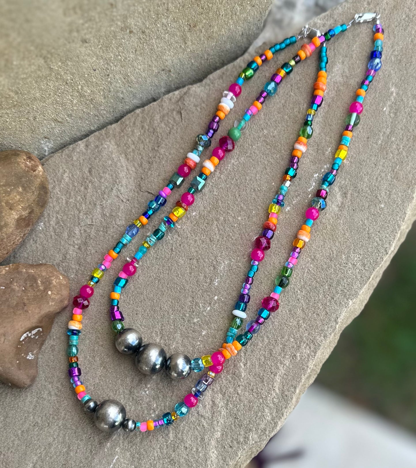 Multi bead necklace