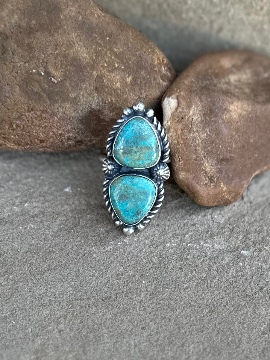 Turquoise ring, Robert Shakey 8 1/2-8 3/4 Jill