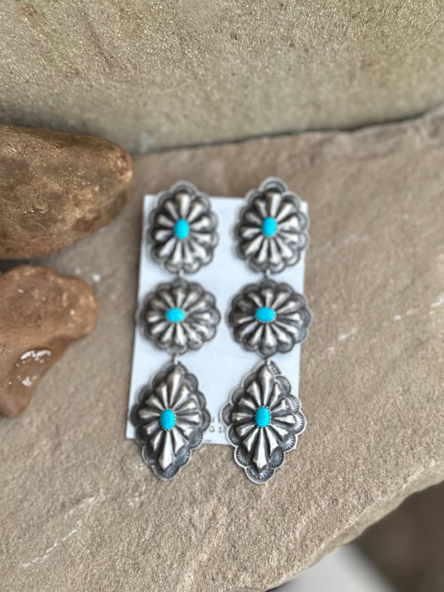 Rita Lee 3 Concho earring