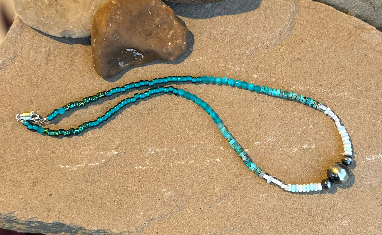 Multi bead necklace