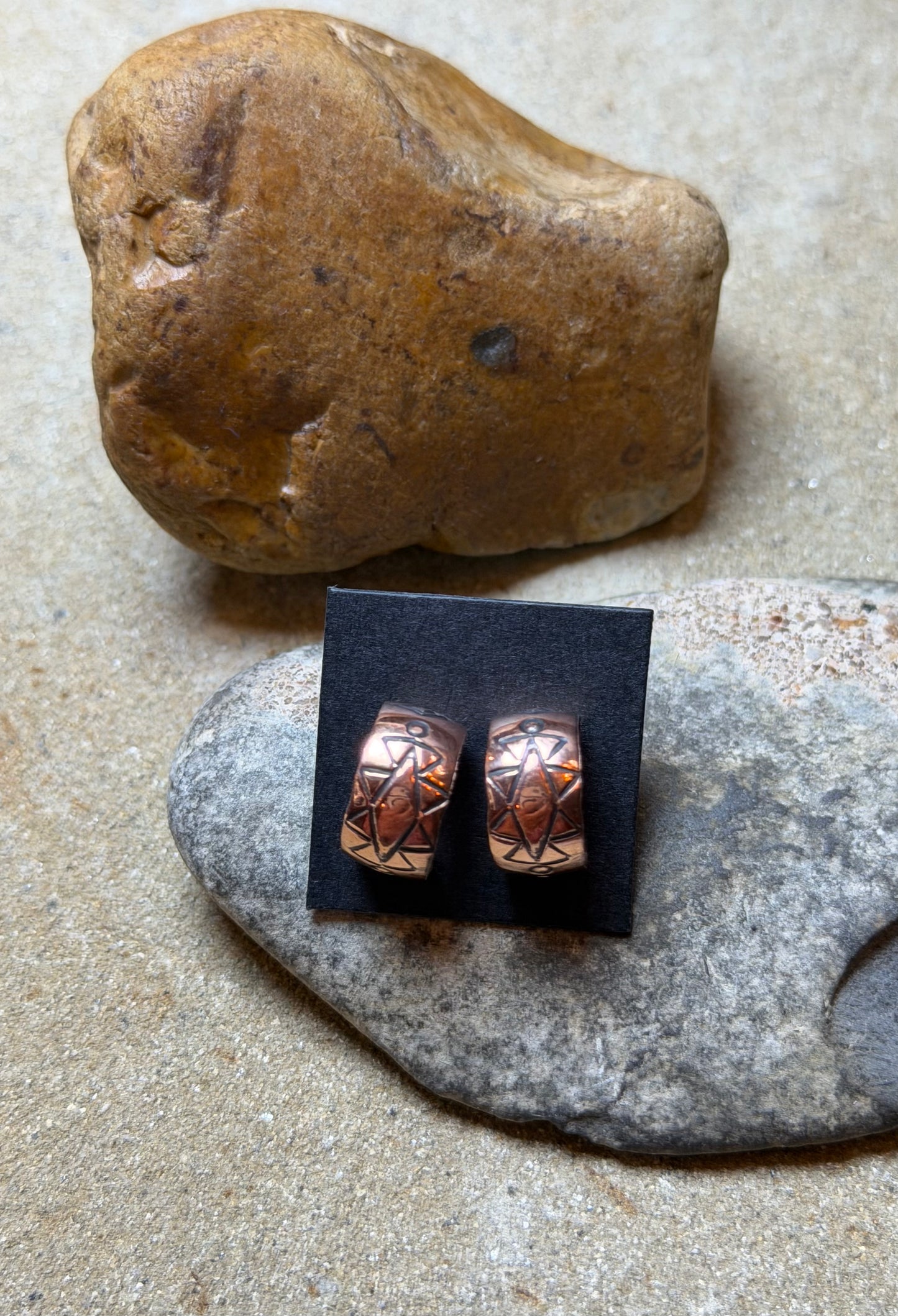 JLyn - Copper Hugy Earrings
