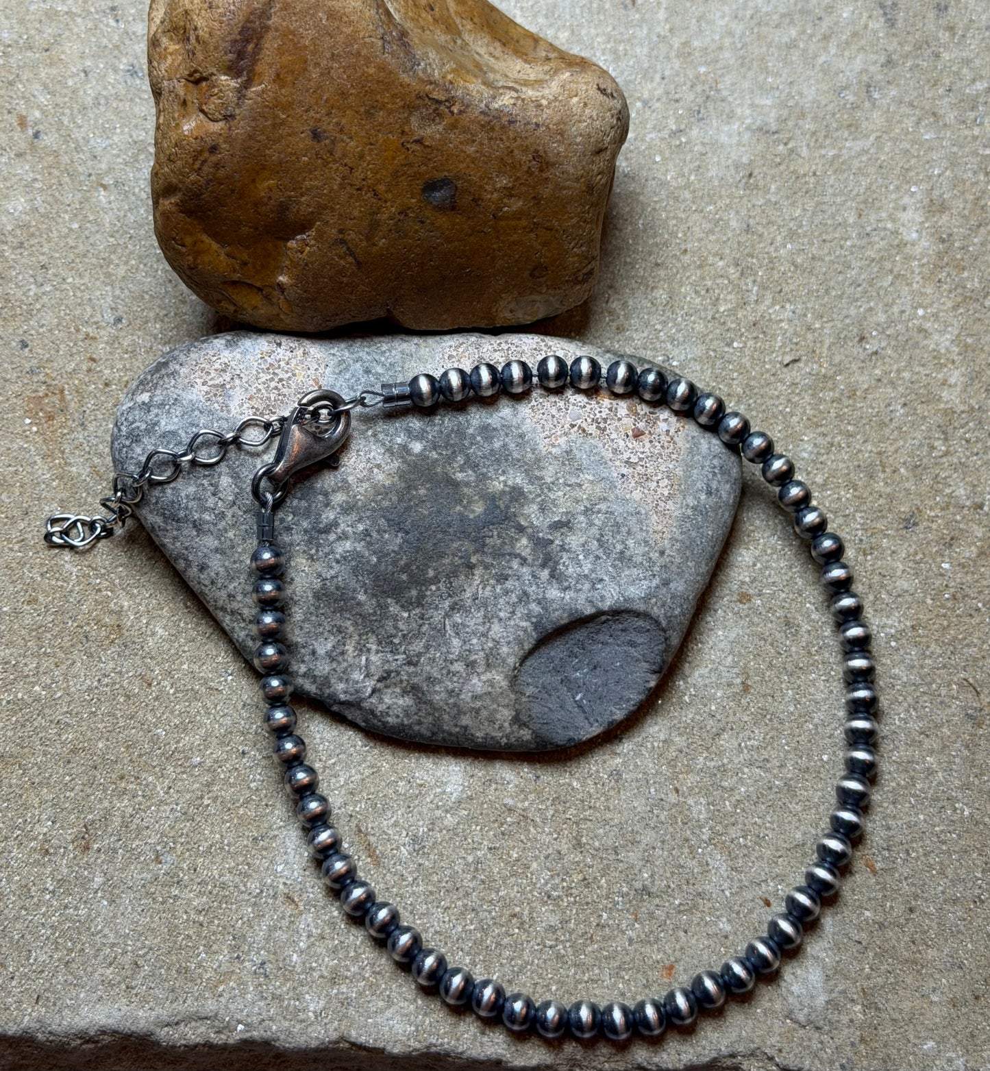 Vee - 4mm Machine Made Beaded Anklet