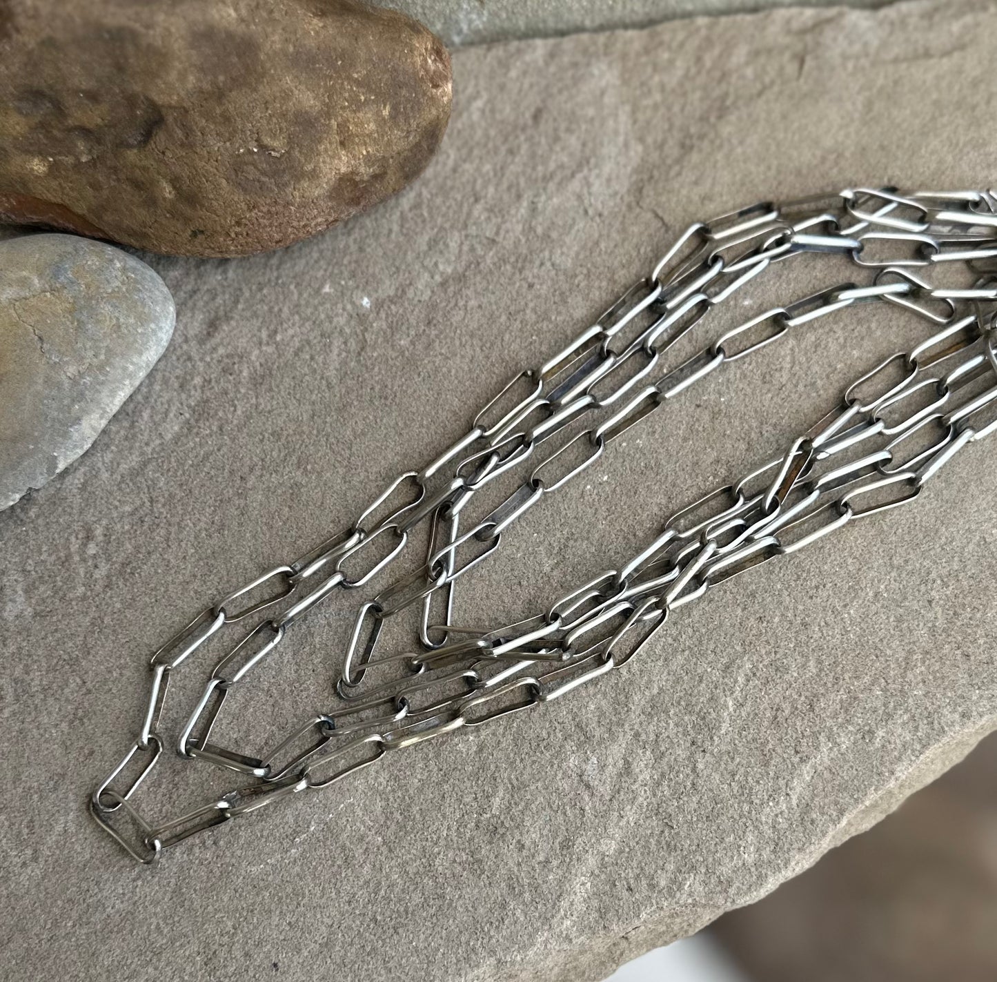 Paperclip chain, 30 inches