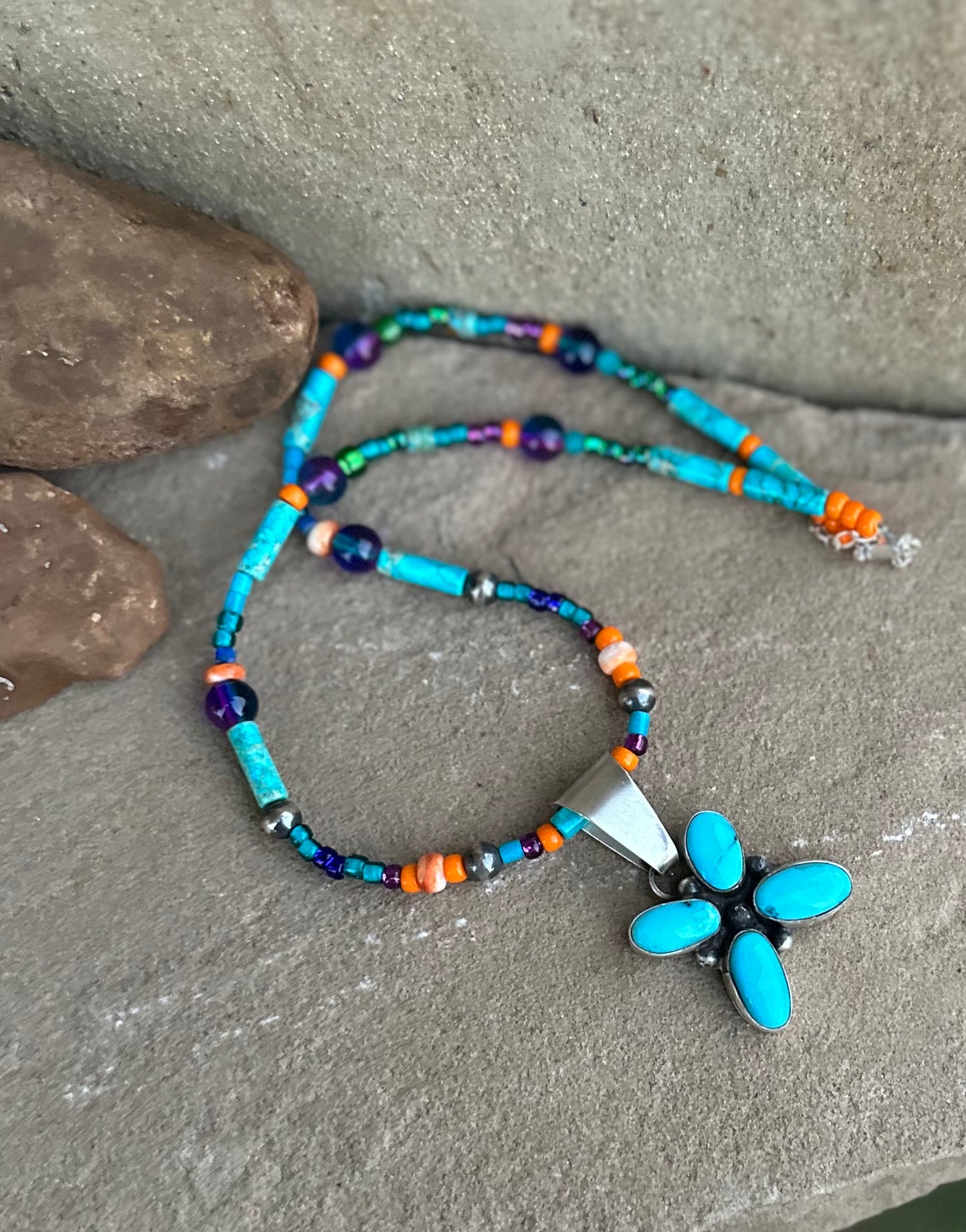Beaded necklace made by me🤩