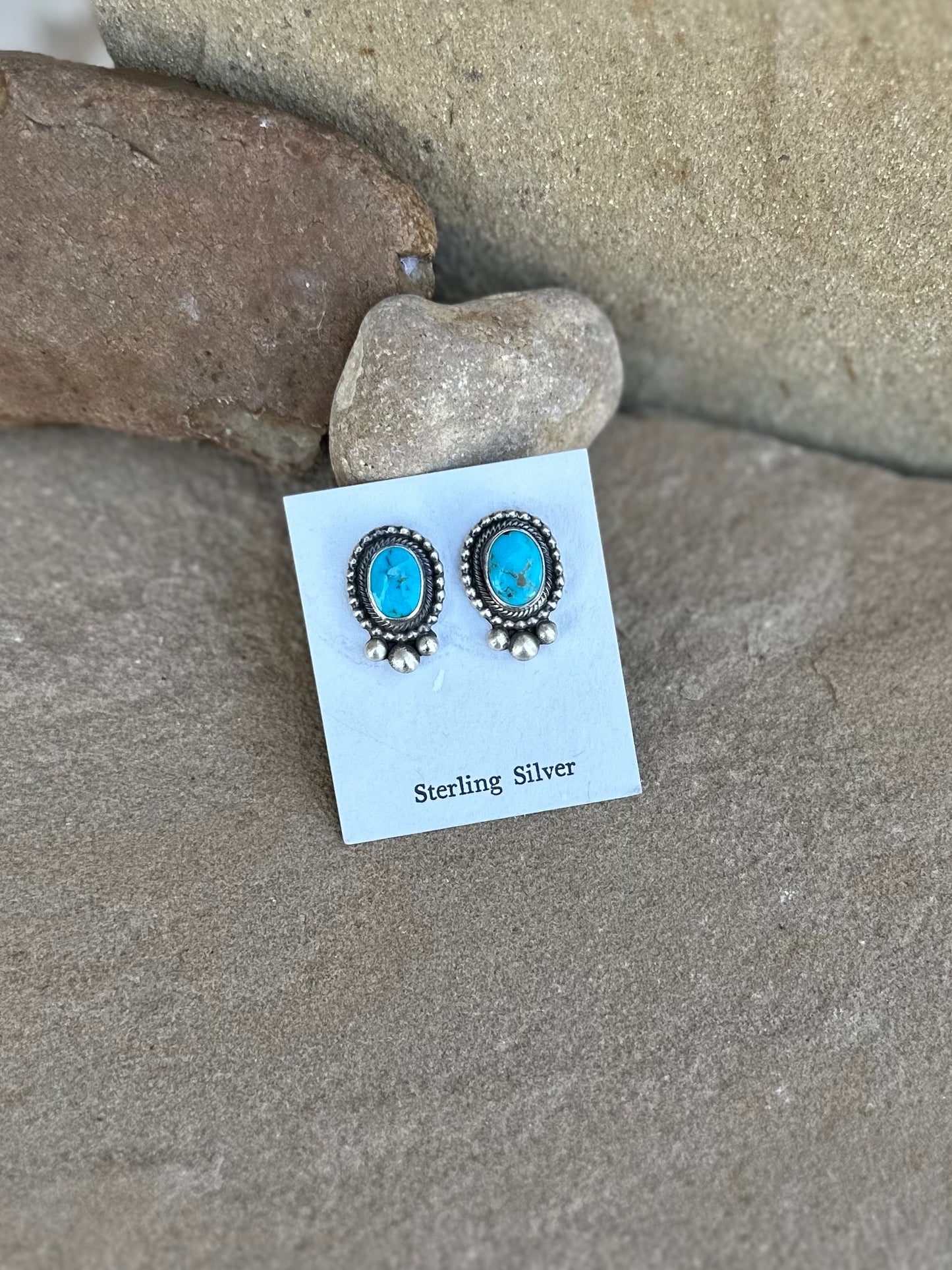 Beautiful blue statement necklace (set)