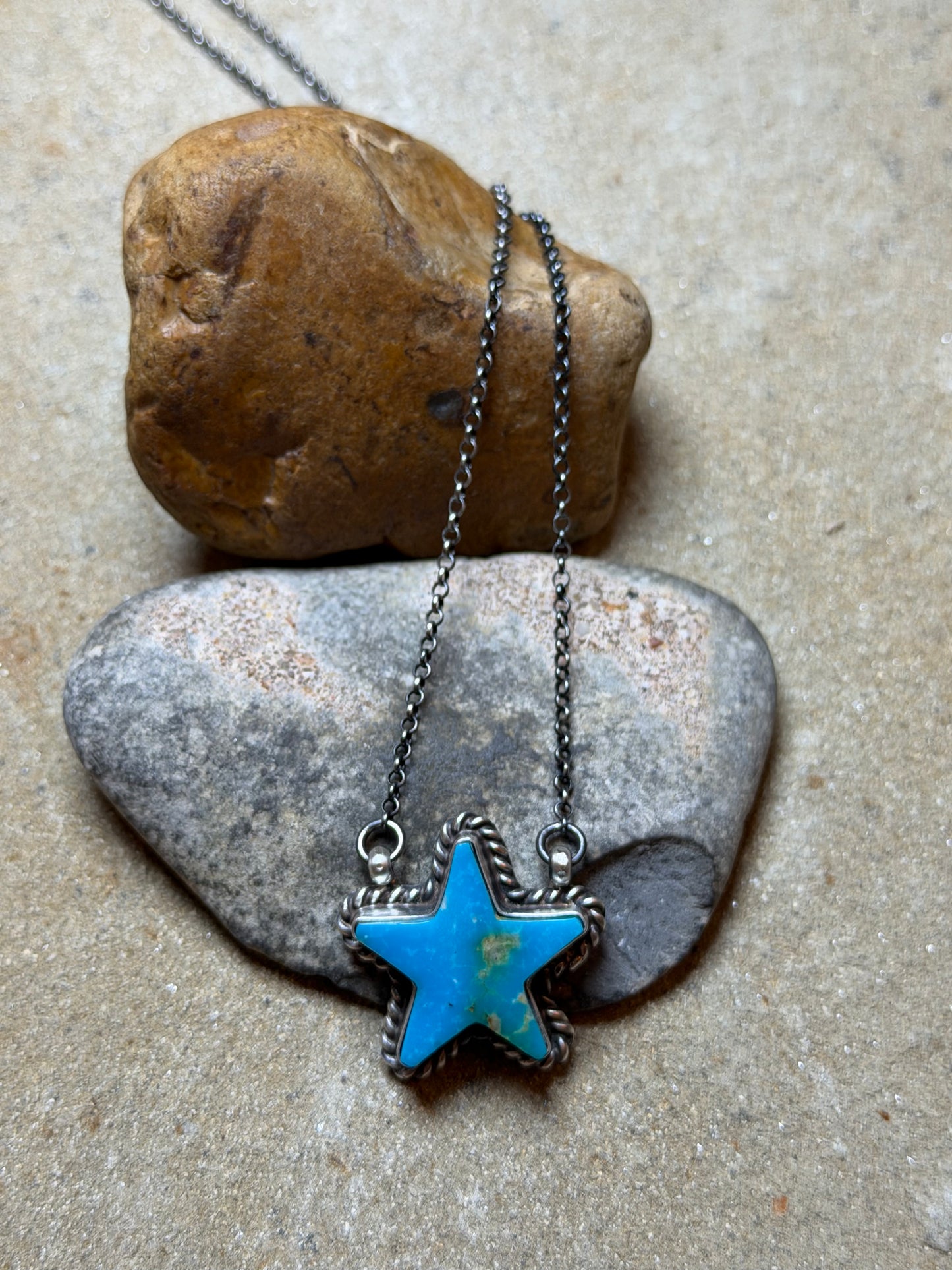 Ronda - Turquoise Star Bar Necklace