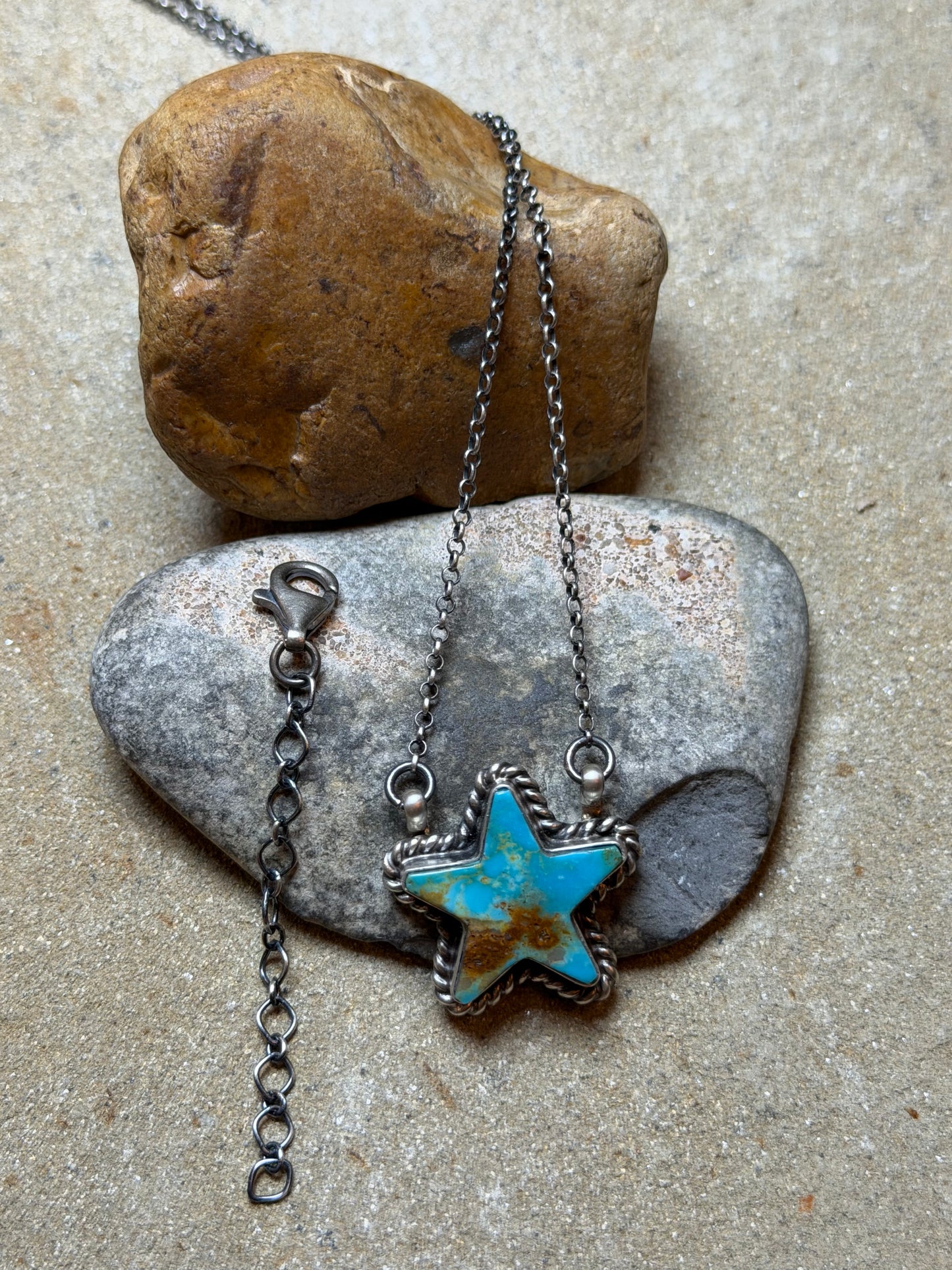 Catrina - Turquoise Star Bar Necklace and 2.5" Necklace Extender