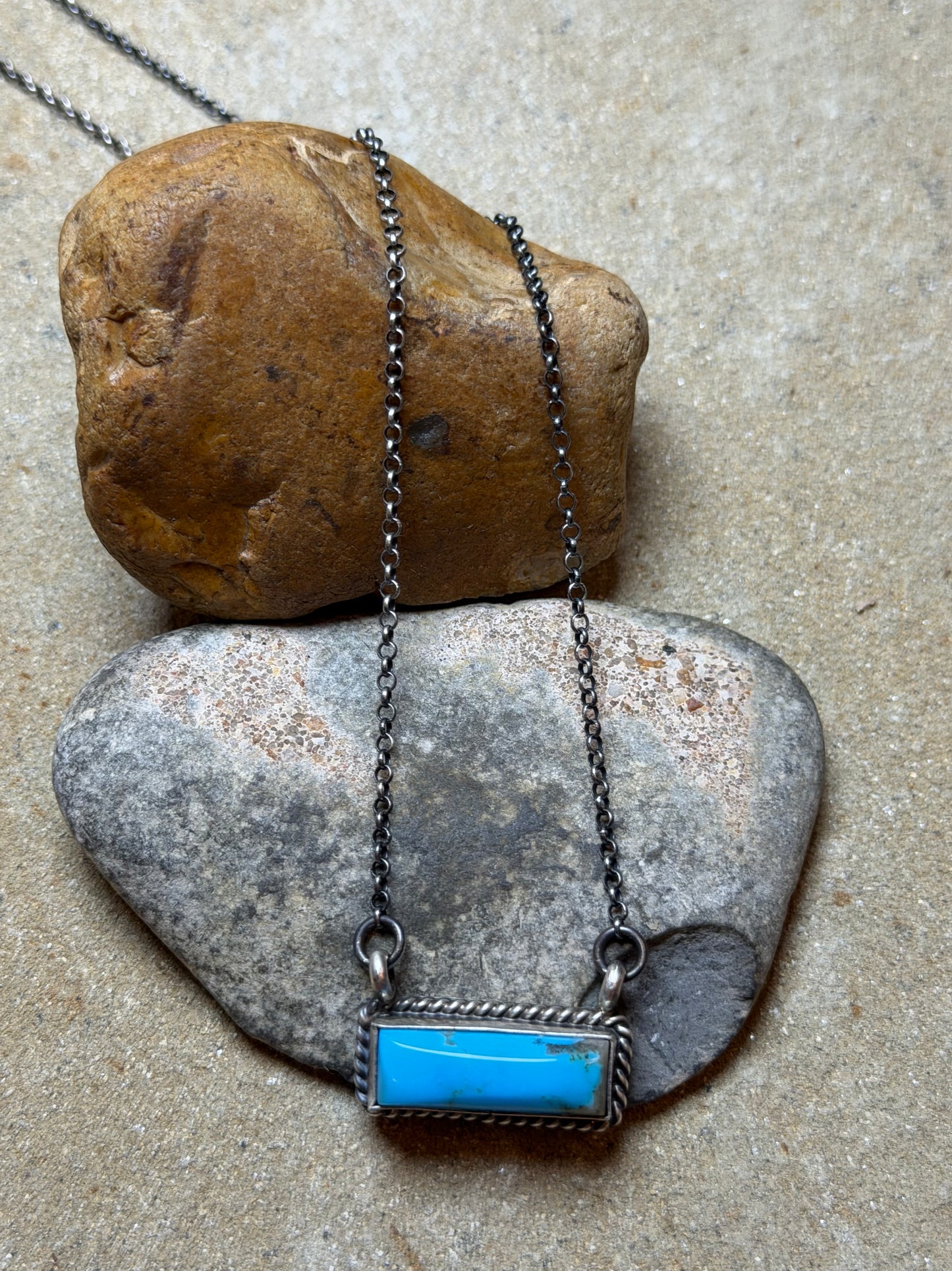 Mely Garcia - Turquoise Mini Bar Necklace