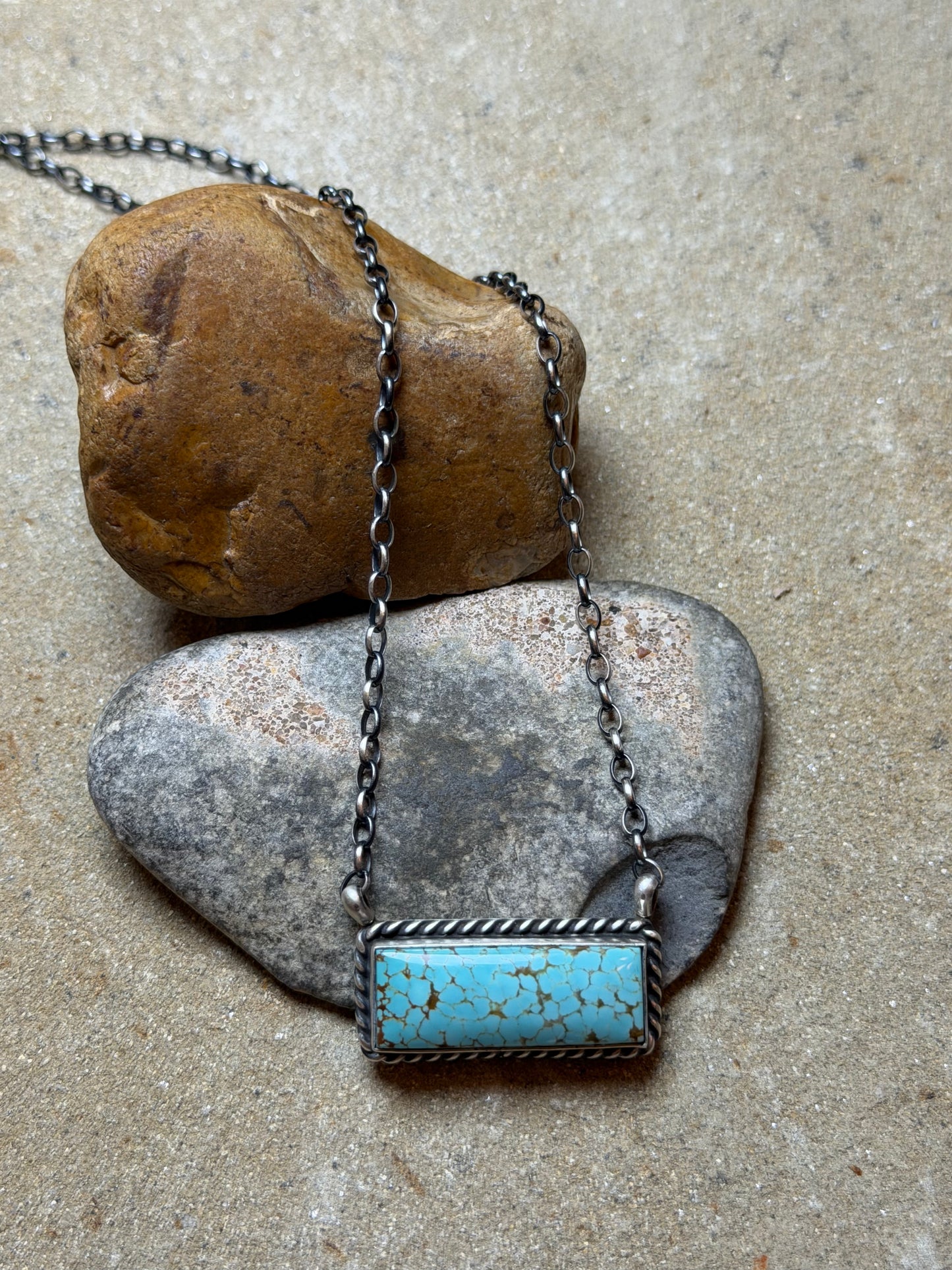 NC Lady - Turquoise Bar Necklace
