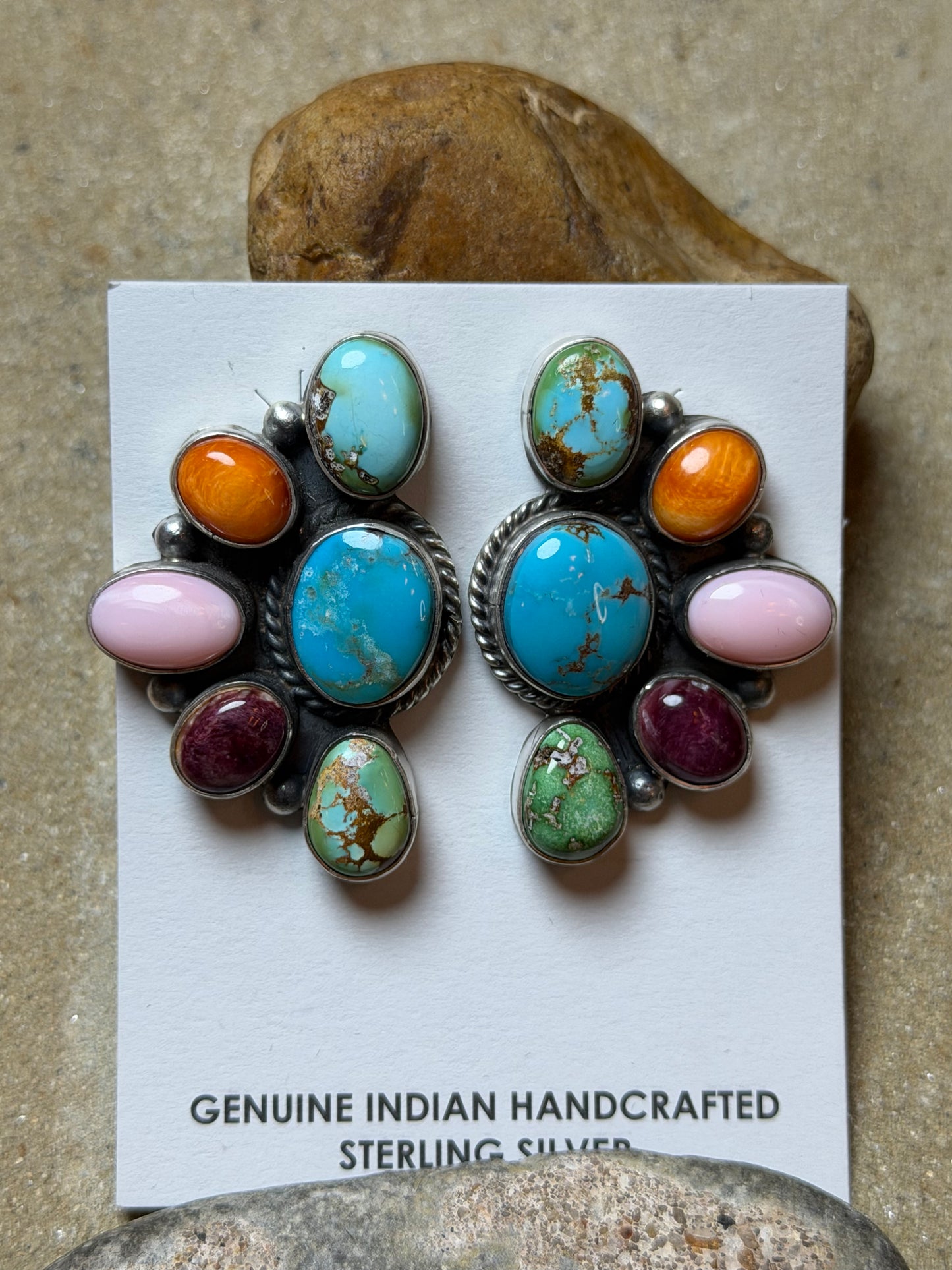 Diesel N Daisey - Multi Stone Half Cluster Earrings