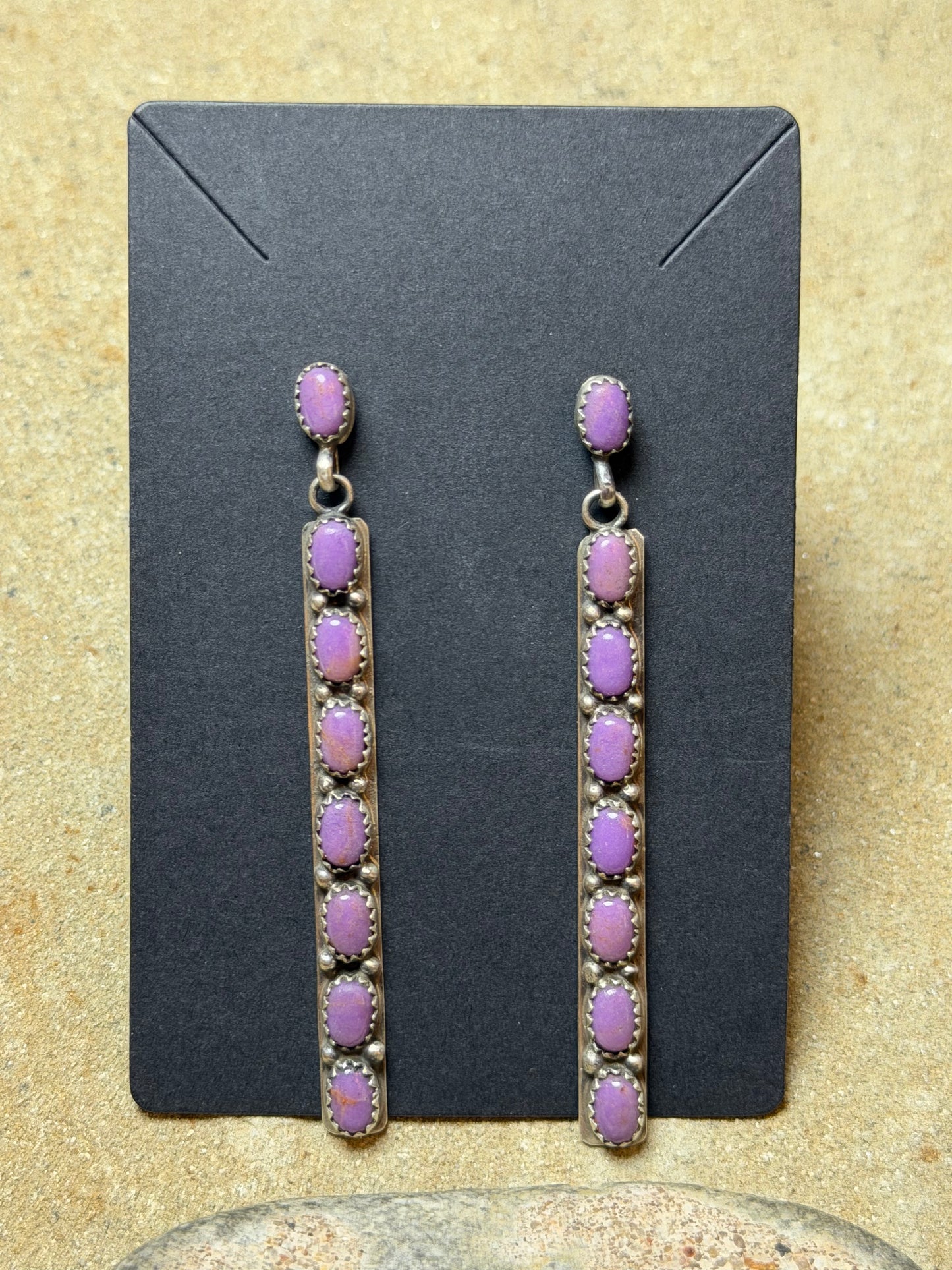 Westcoast - Phosphosiderite Long Dangle Earrings