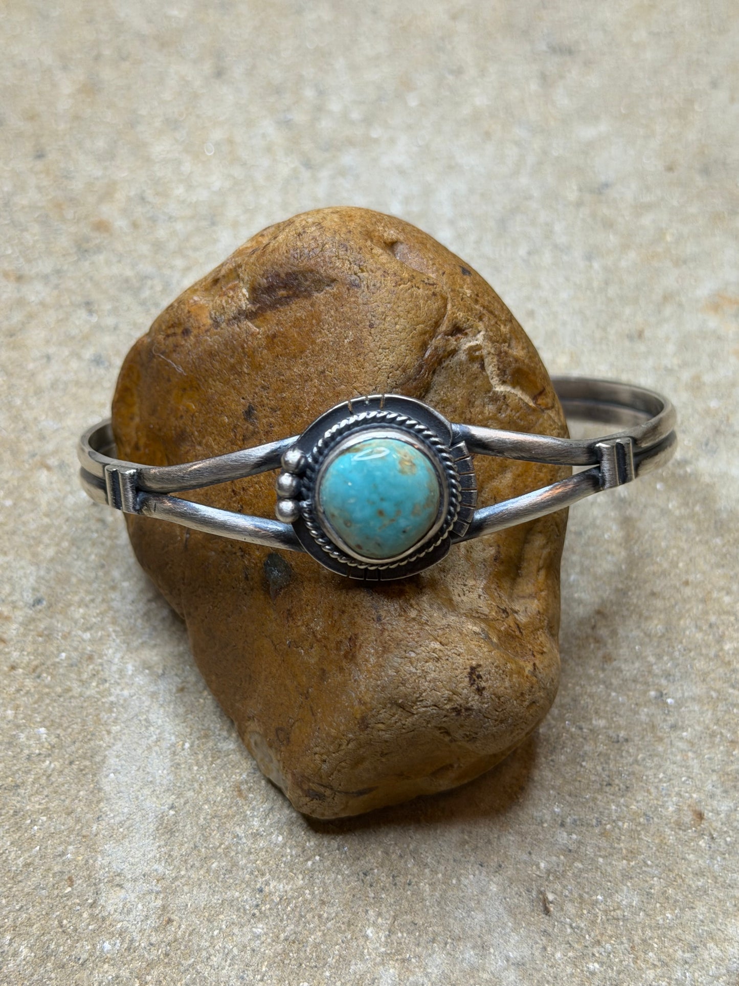 Gina - Sterling Cuff w Turquoise Stone