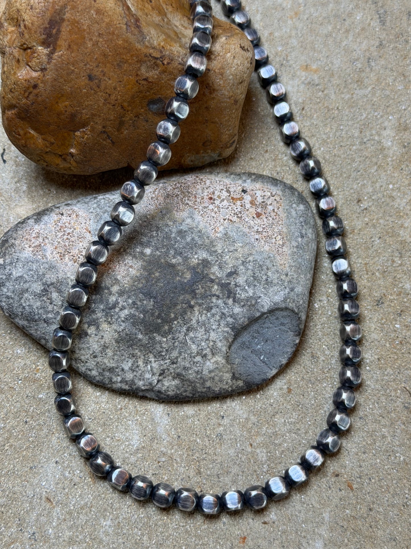 Isabel - 4mm Machine Made Box Beaded Necklace - 14-5/8" to 17-5/8" Long