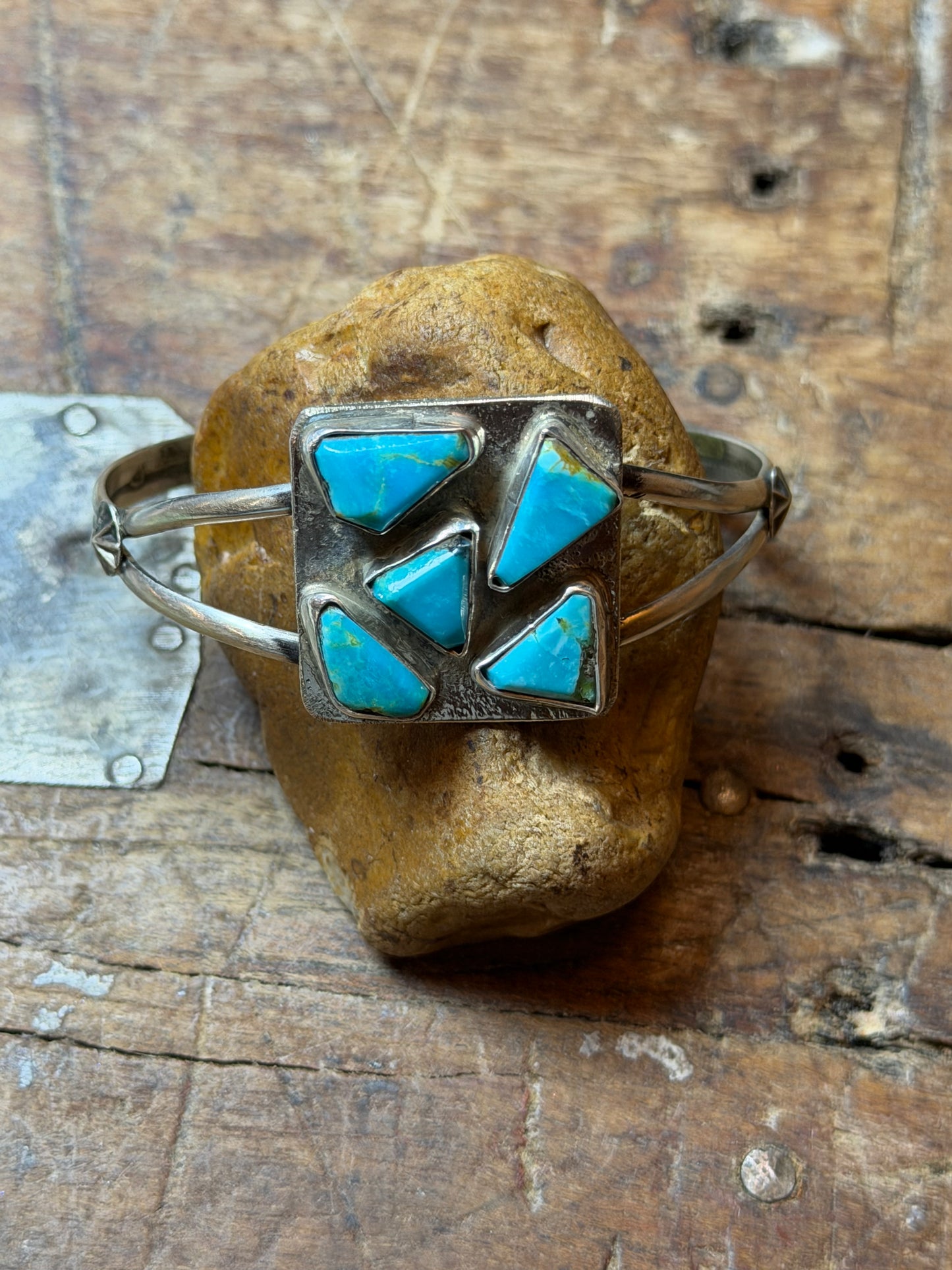 Pepper - 5 Stone Turquoise Cuff