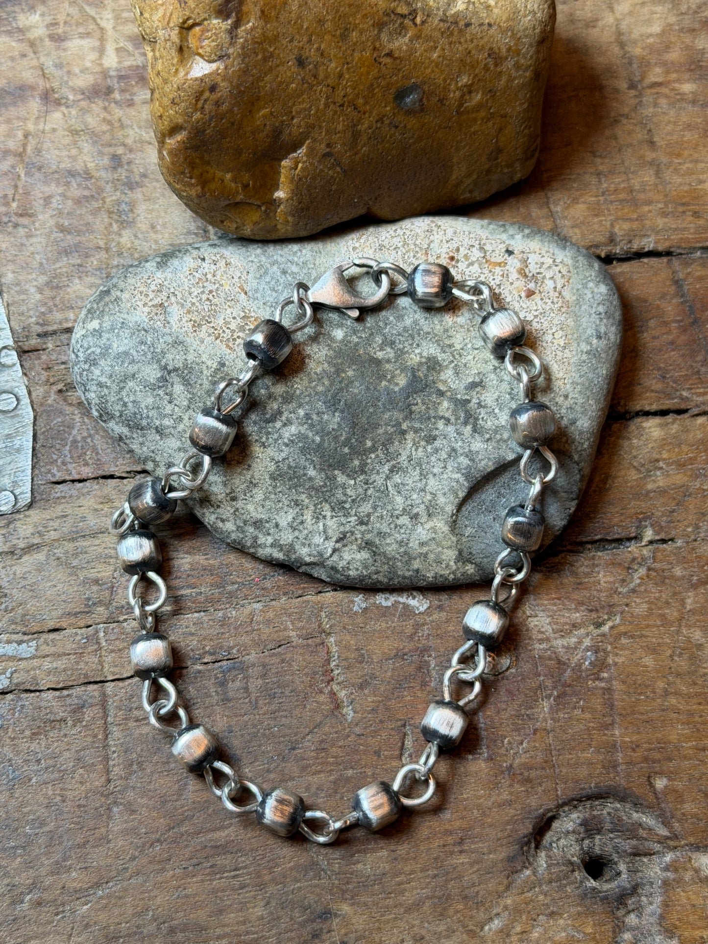 Mama D - Rosary Bead Bracelet - 8.25" Long