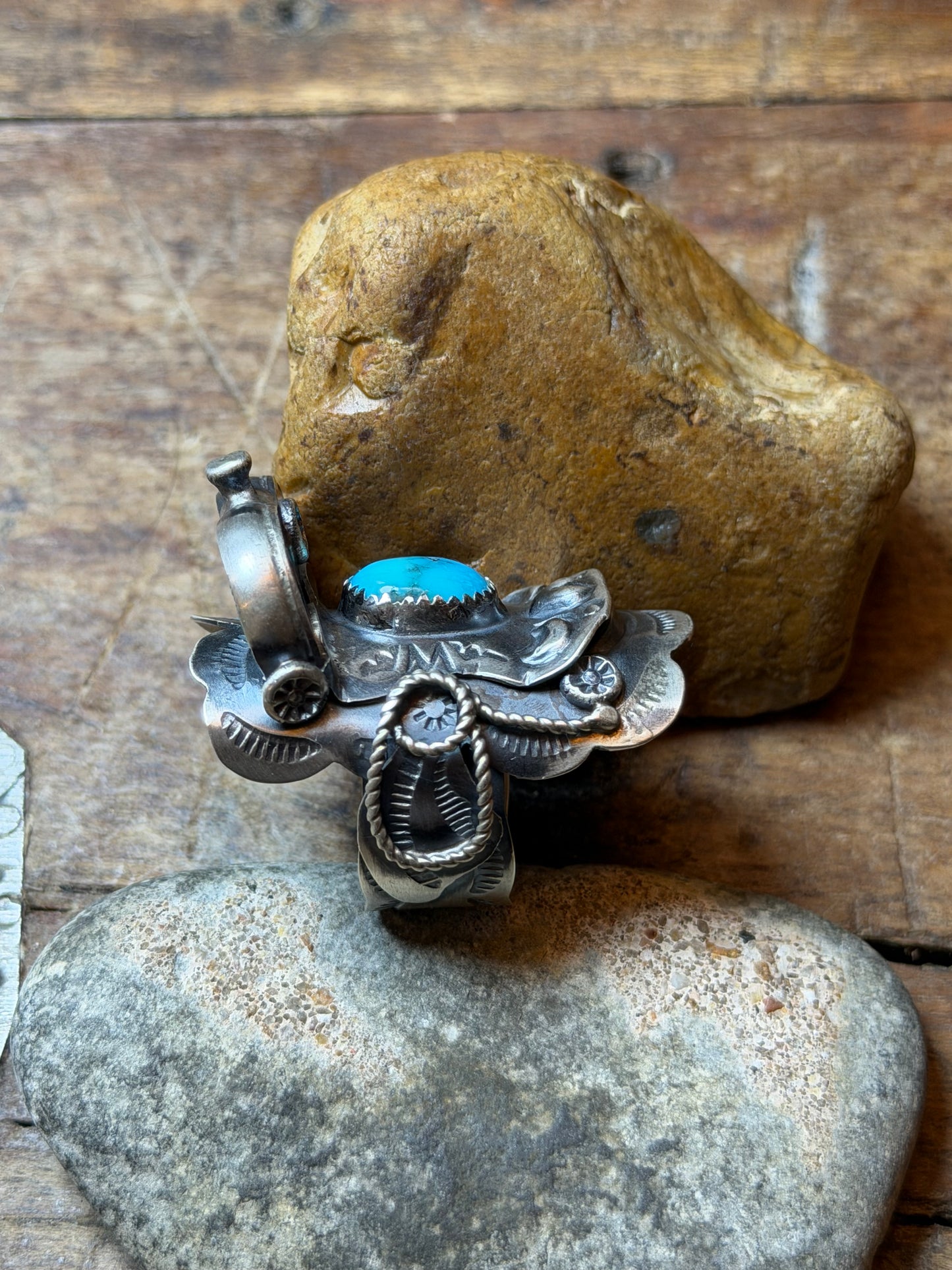 Kala - Sterling Saddle Ring Adjustable