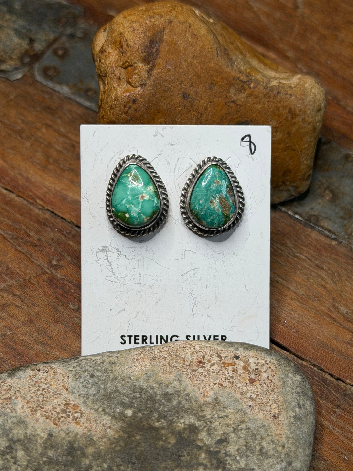 Stacey - Turquoise Stud Earrings