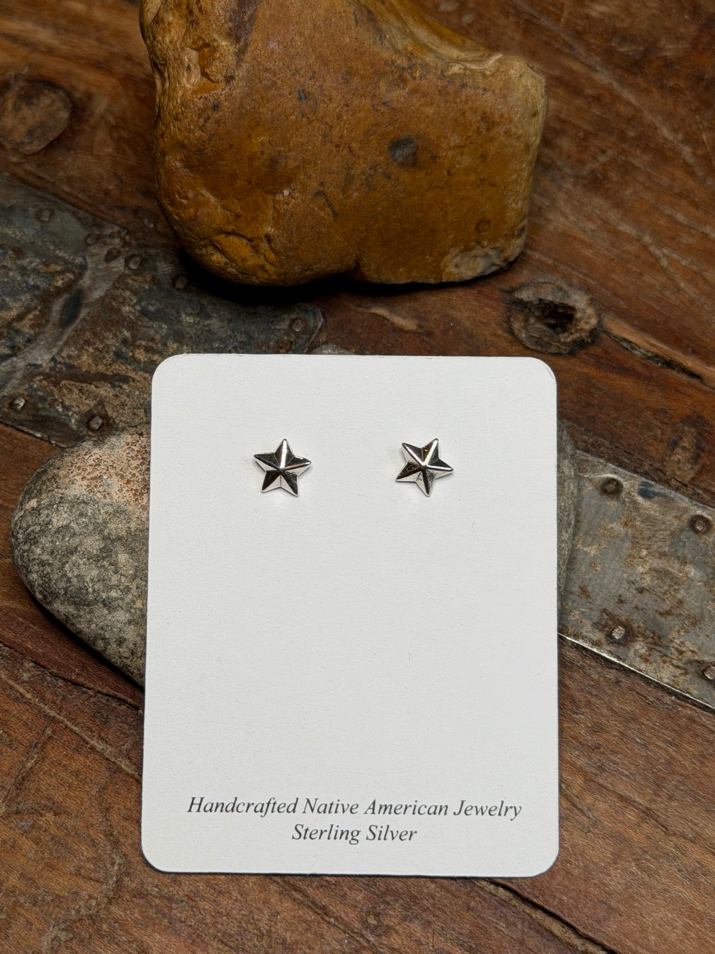Ashley - Silver Star Mini Stud Earrings